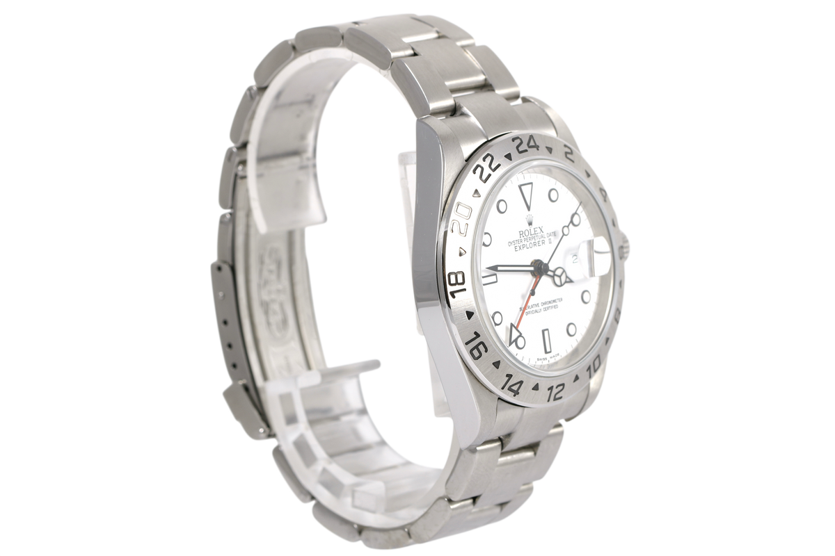 2005 Rolex Explorer II 40mm No Holes Case - 16570 (Polar)P