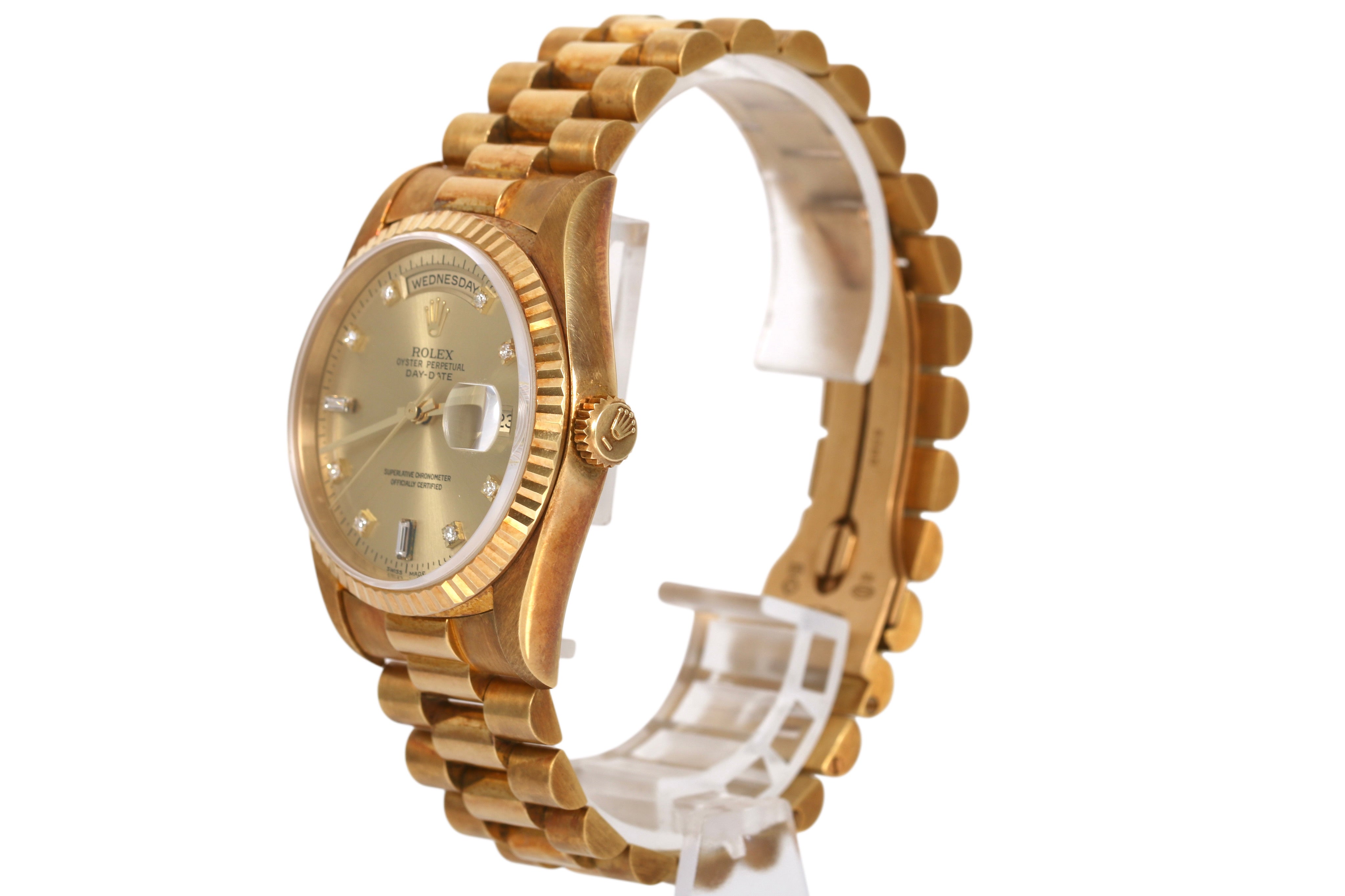 UNPOLISHED 1996 Rolex Daydate 36mm - 18238 (Caseback Sticker)