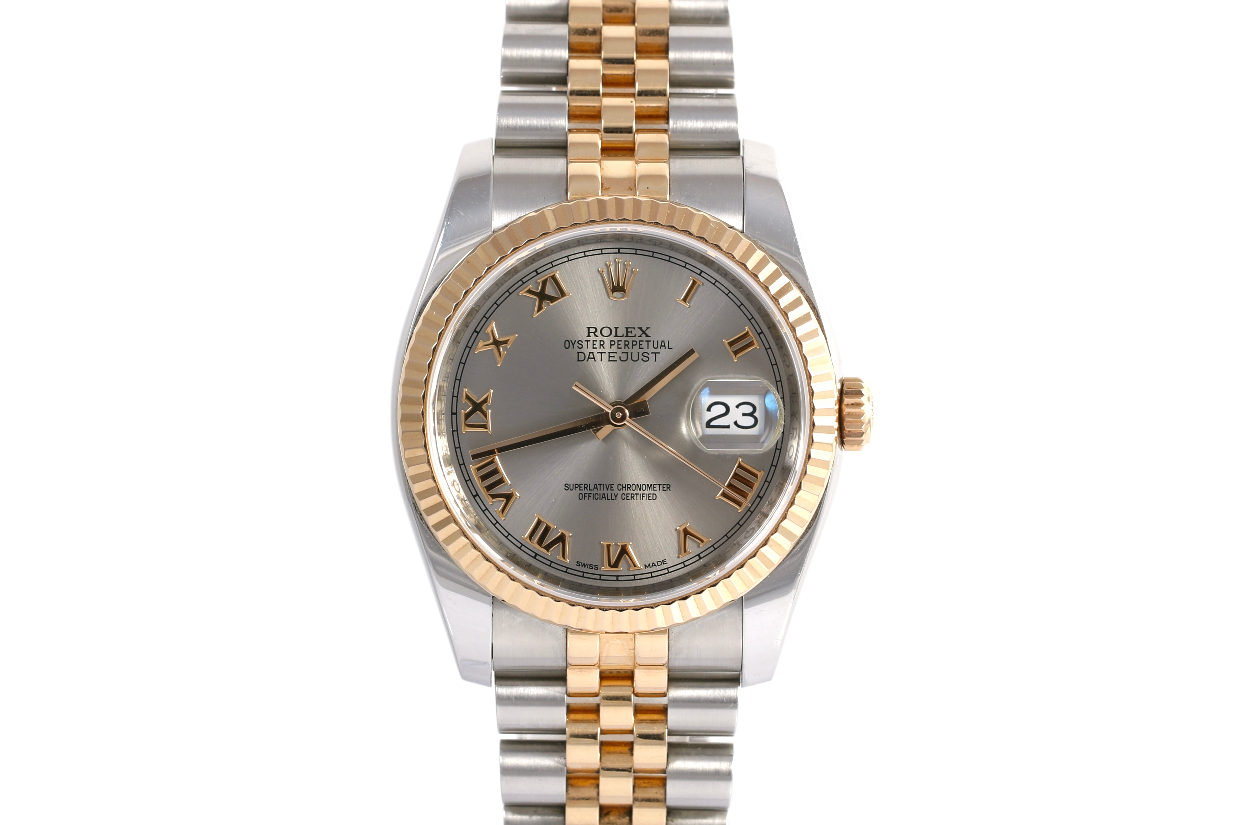 2015 Rolex Datejust 36mm Super Jubilee - 116231 (Silver Roman)