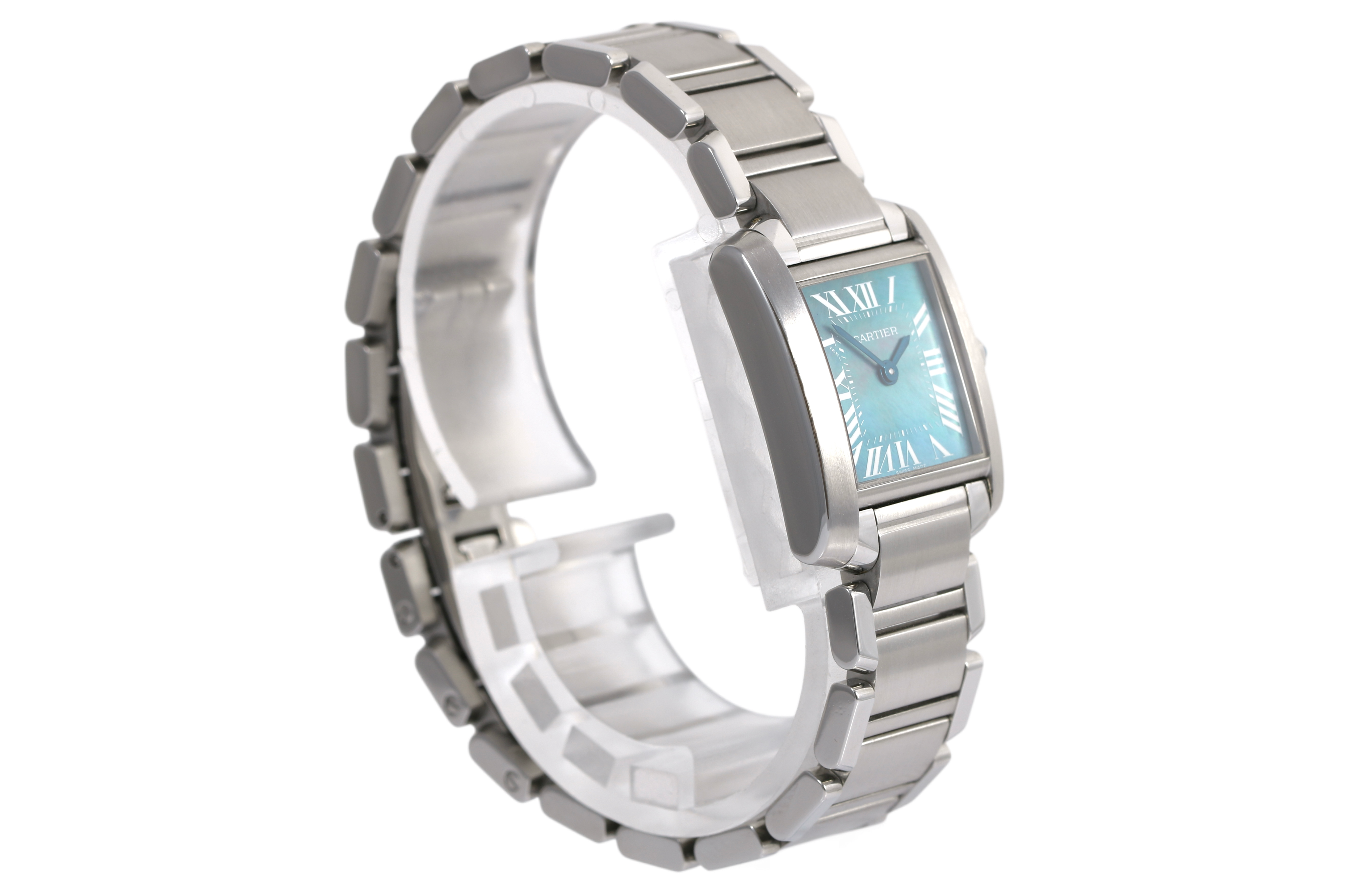 2000s-2010s Cartier Tank Française 20mm x 25mm - 2384 (Blue MOP)