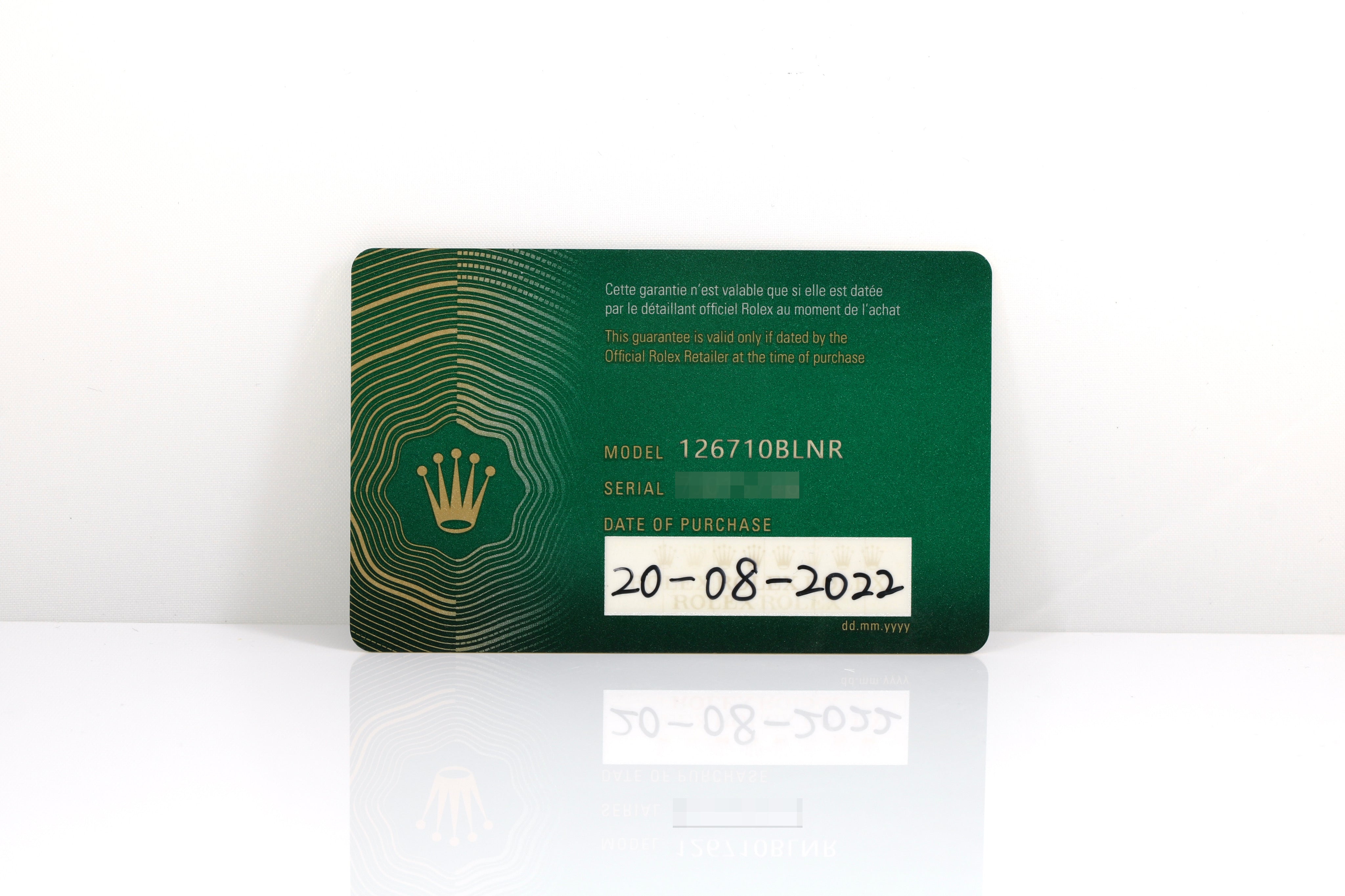 2022 Rolex GMT-MASTER II Oyster - 126710BLNR (Batman)