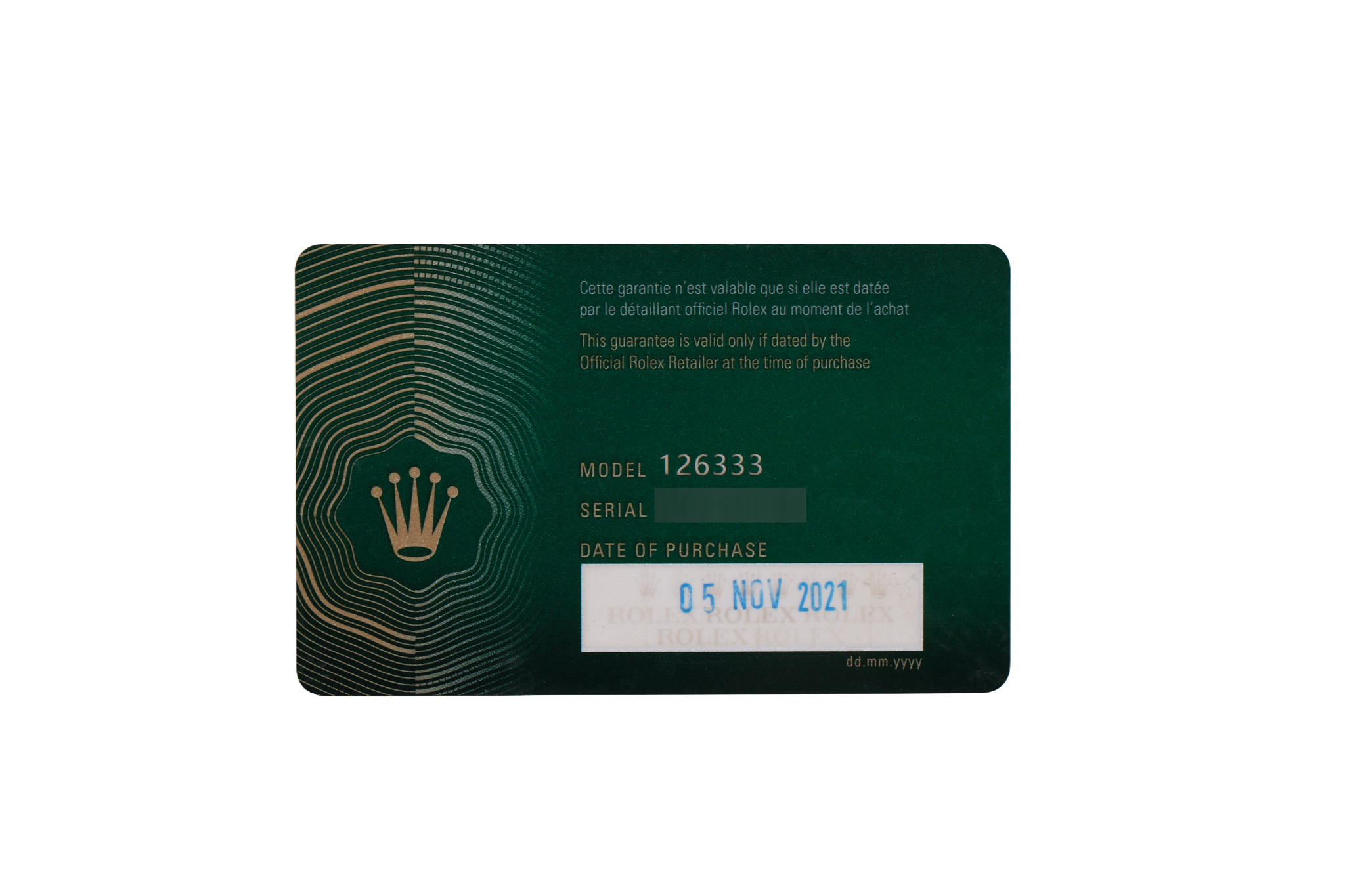 2021 Rolex Datejust 41mm Jubilee - 126333 (Wimbledon)