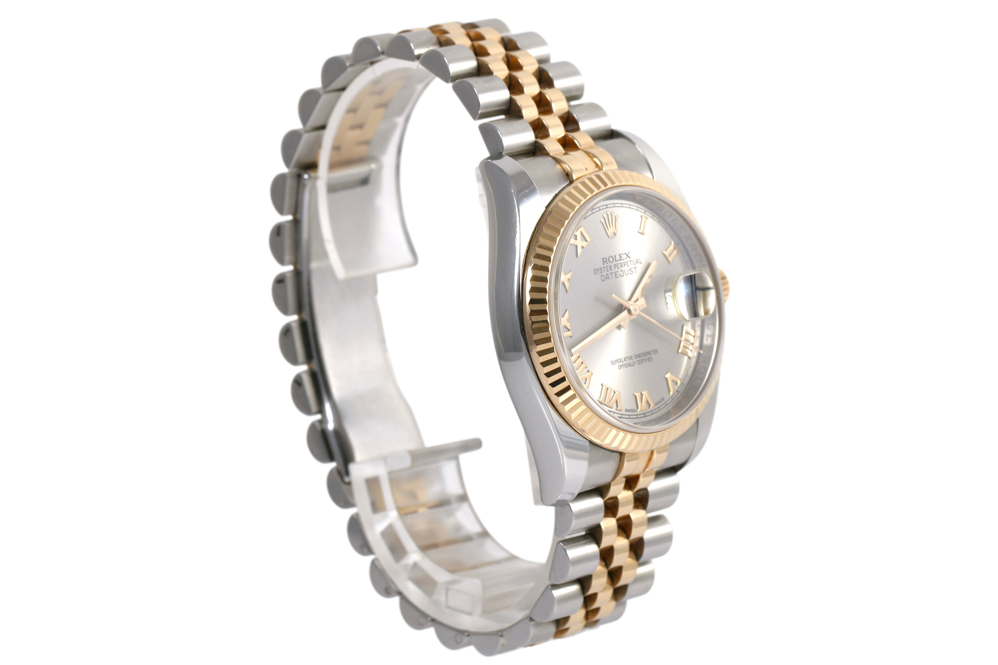 2015 Rolex Datejust 36mm Super Jubilee - 116231 (Silver Roman)