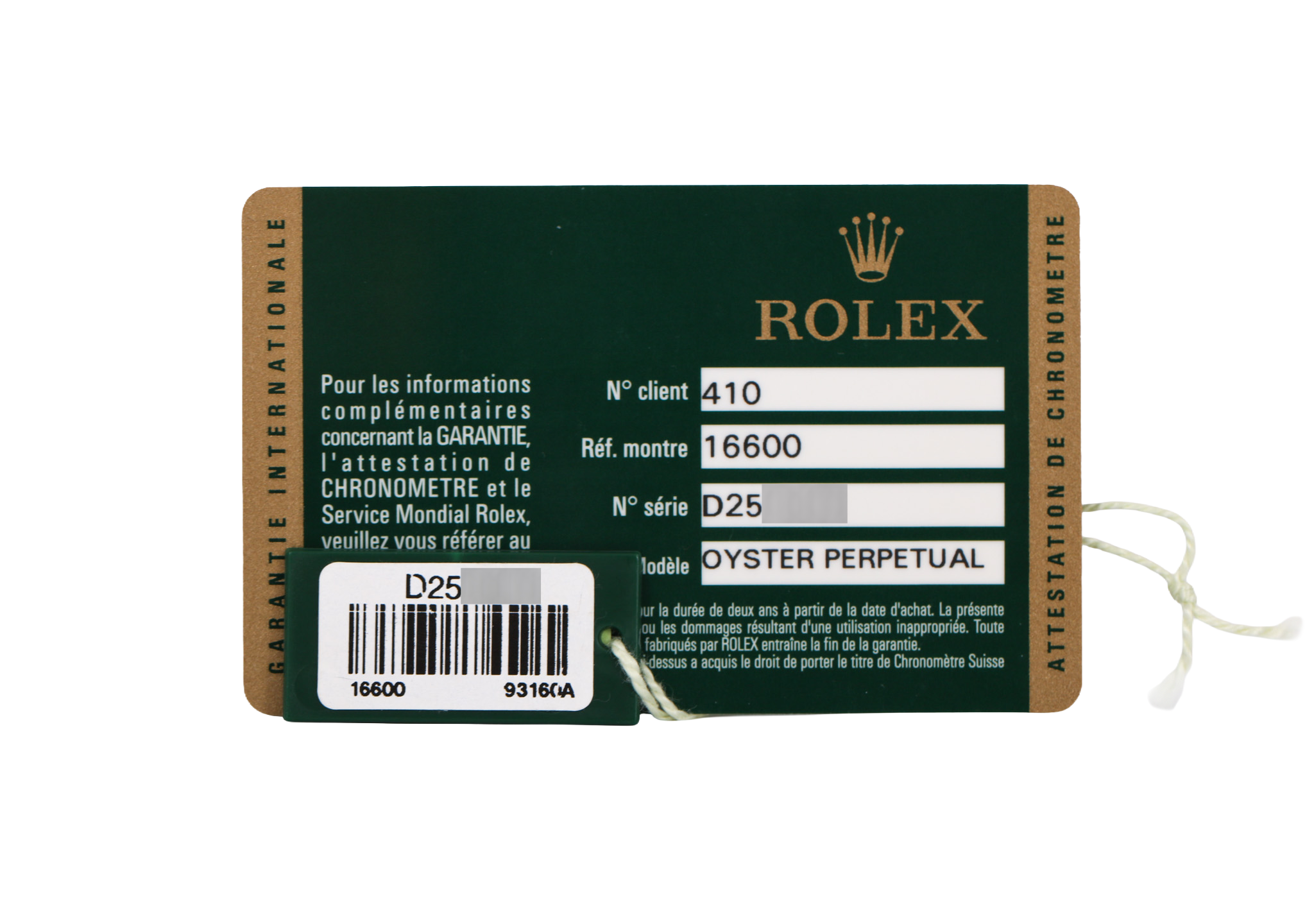 NOS Stickered 2005 Rolex Sea-Dweller 40mm - 16600 (Black)