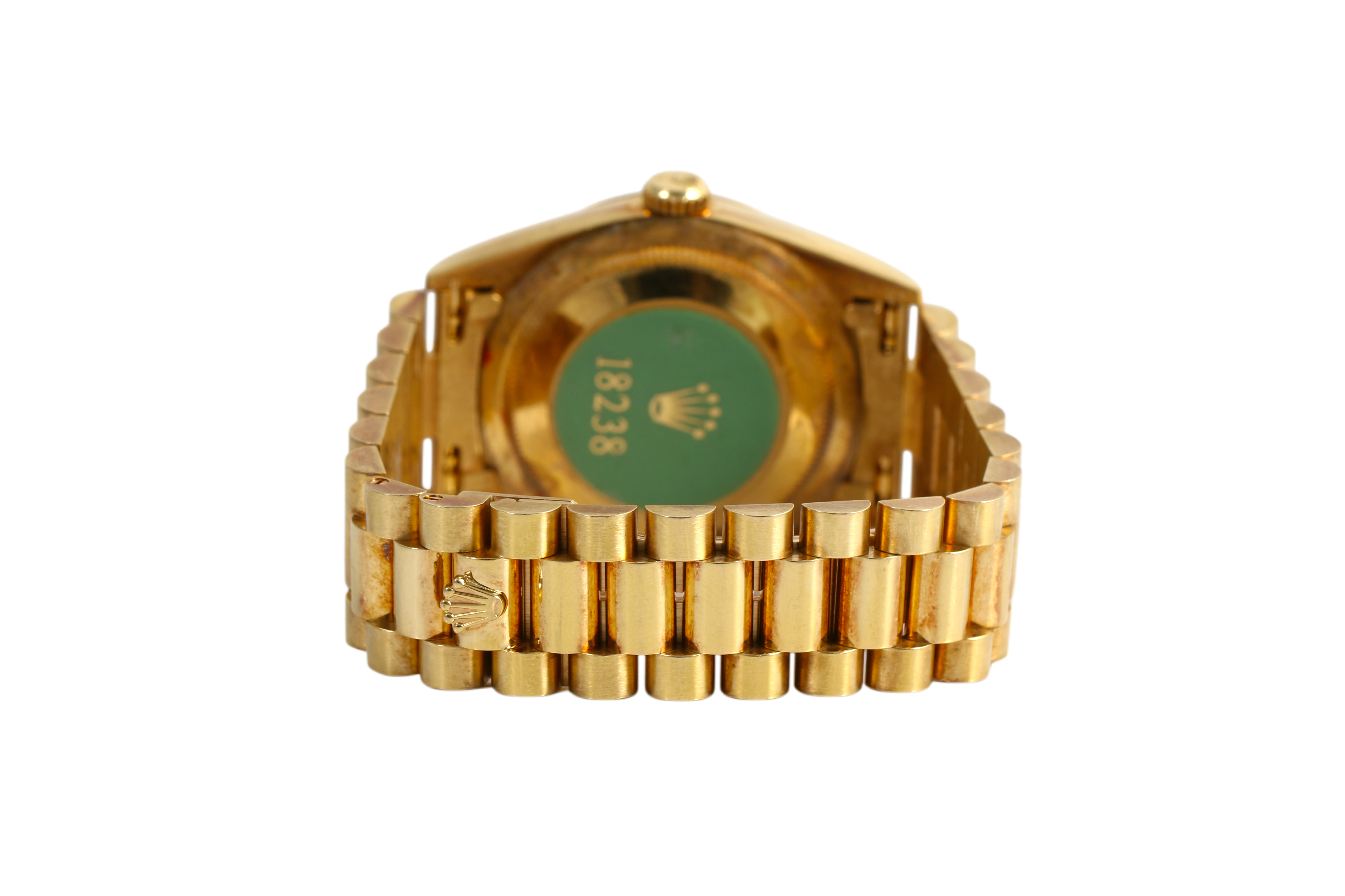 UNPOLISHED/Case-back Stickered 1994 Rolex Day-Date 36mm - 18238 (Factory Champagne Diamond)