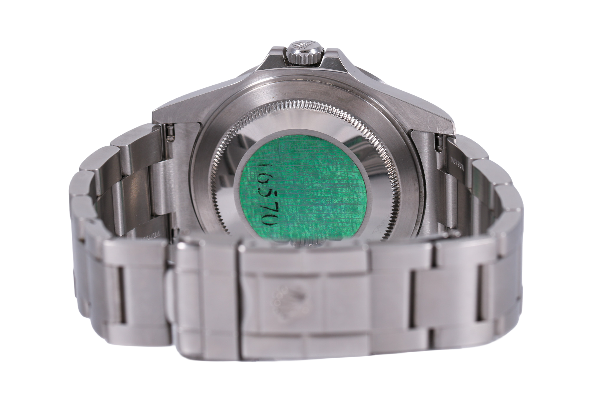 2004 Rolex Explorer II No Holes Case - 16570 (Black)
