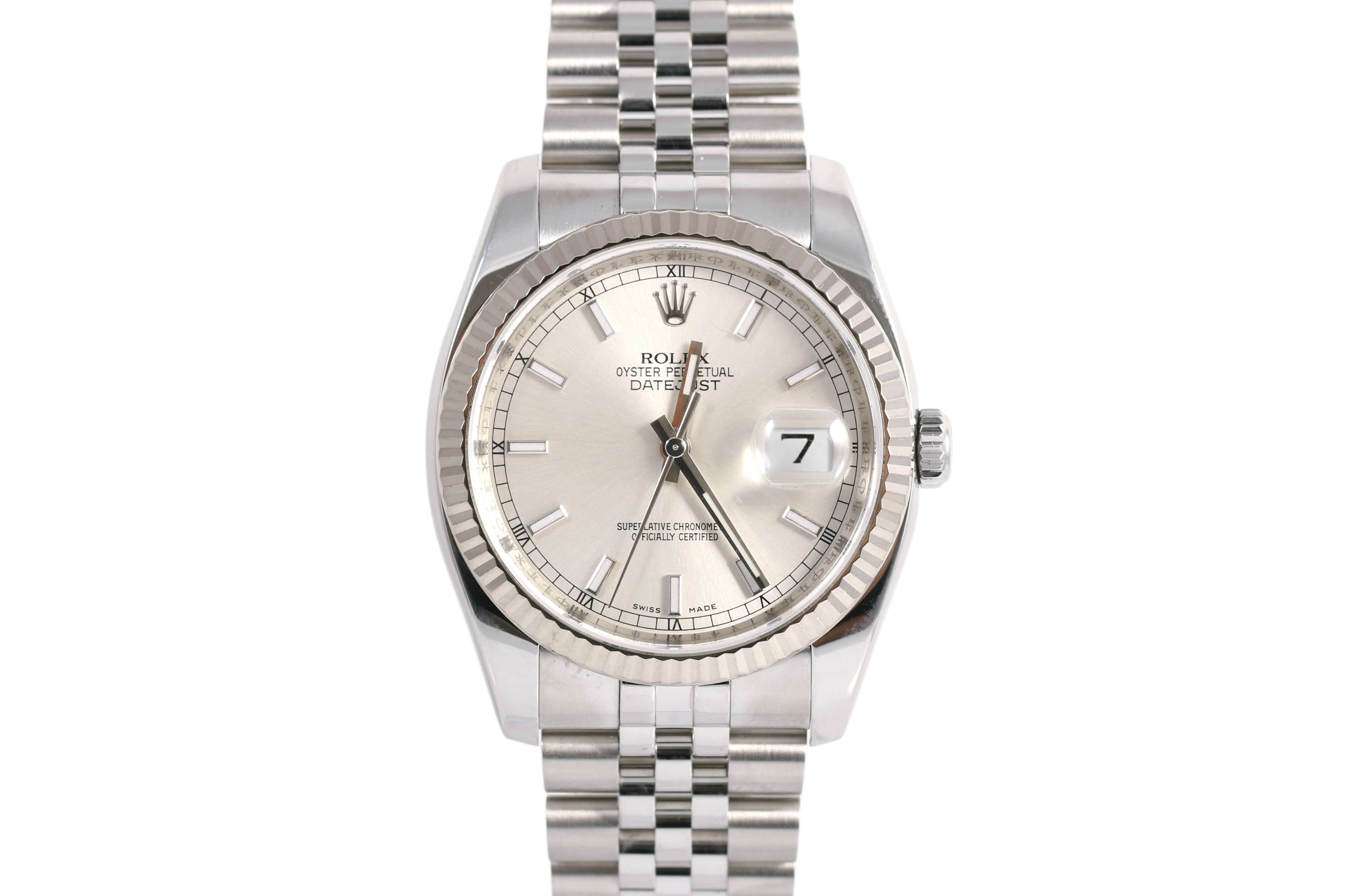 2008 Rolex Datejust 36mm Super Jubilee - 116234 (Silver)