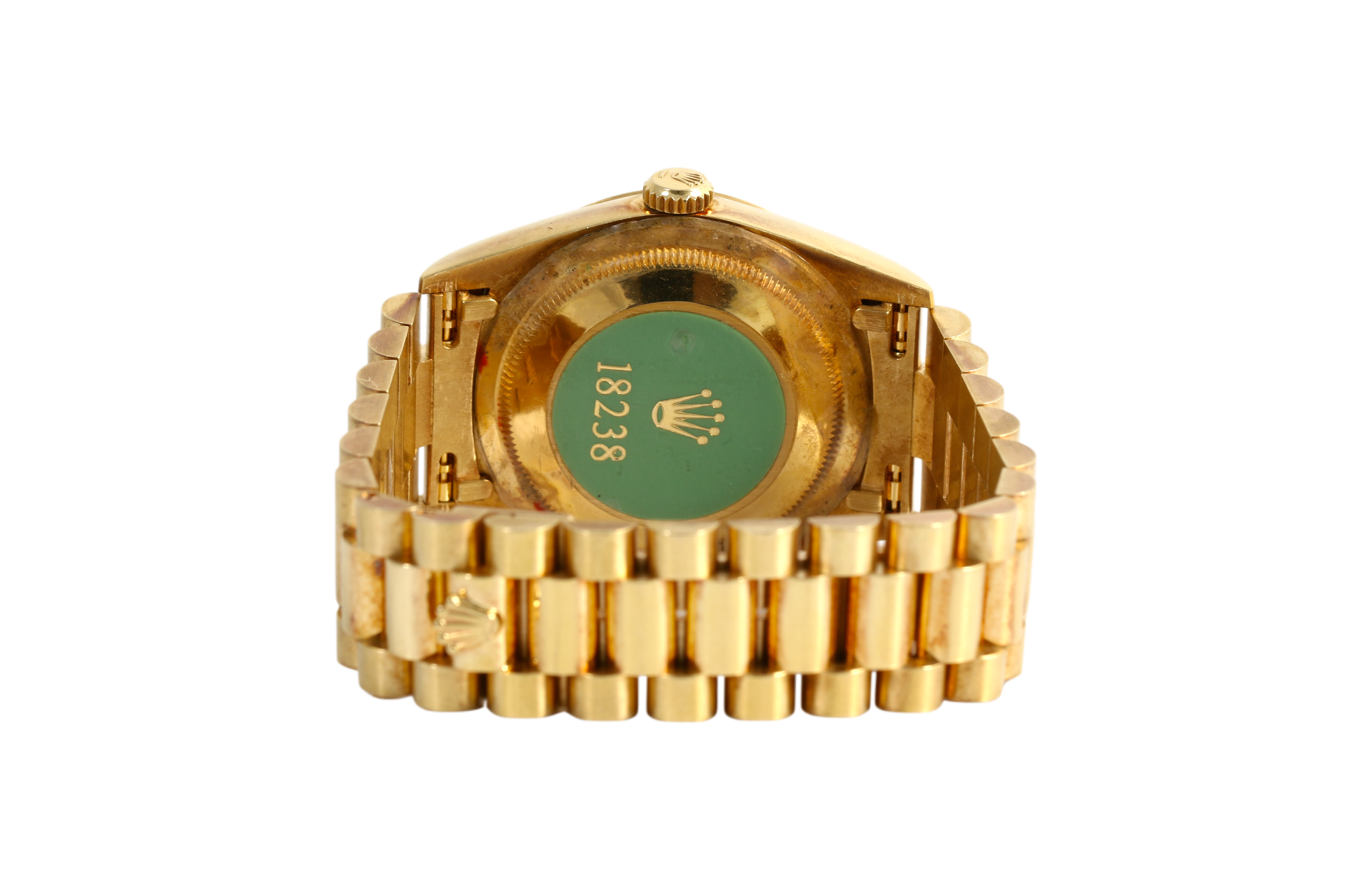 UNPOLISHED/Case-back Stickered 1994 Rolex Day-Date 36mm - 18238 (Factory Champagne Diamond)