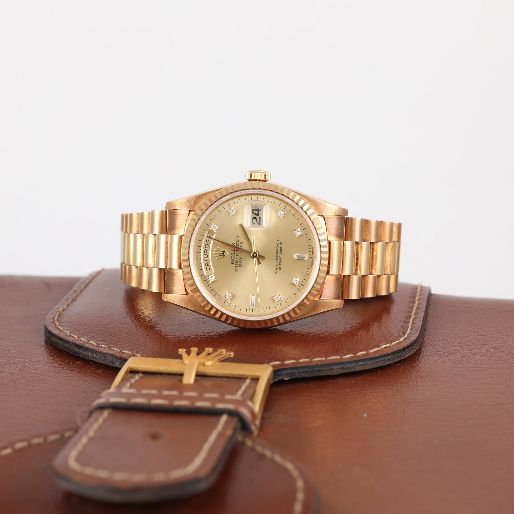 **UNPOLISHED** 1995 ROLEX 18238 Daydate 36mm with Box & Papers