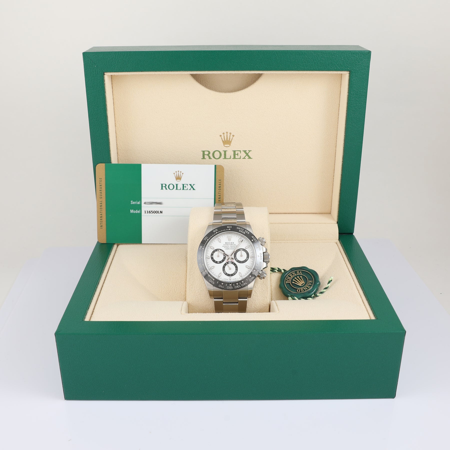 2020 ROLEX 116500LN Daytona Panda with Box & Papers