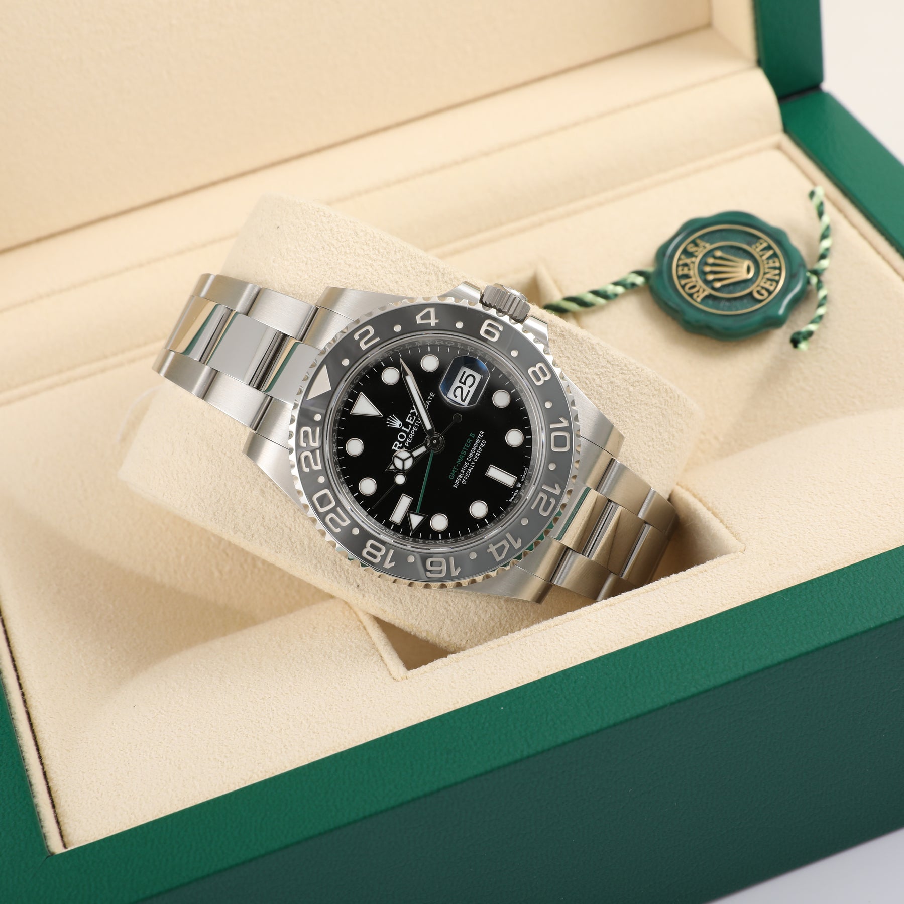 2024 ROLEX 126710GRNR GMT-MASTER II Bruce Wayne with Box & Papers