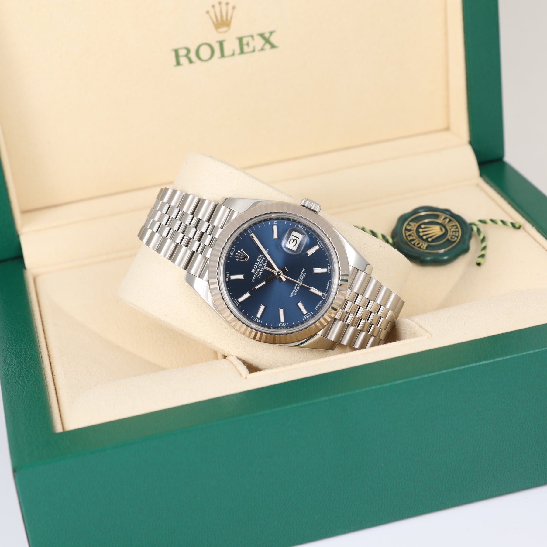 2018 ROLEX 126334 Datejust 41mm Blue Dial with Box & Papers