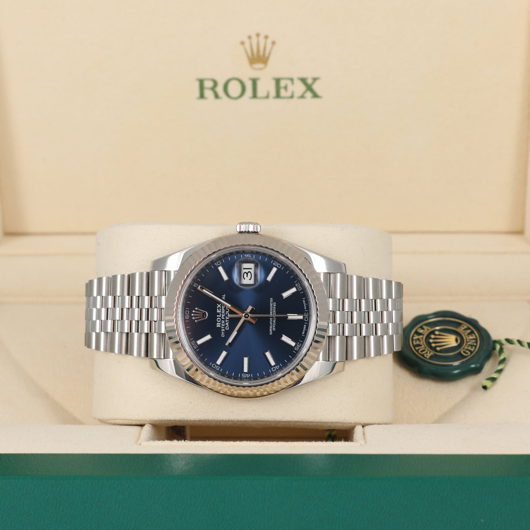 2018 ROLEX 126334 Datejust 41mm Blue Dial with Box & Papers