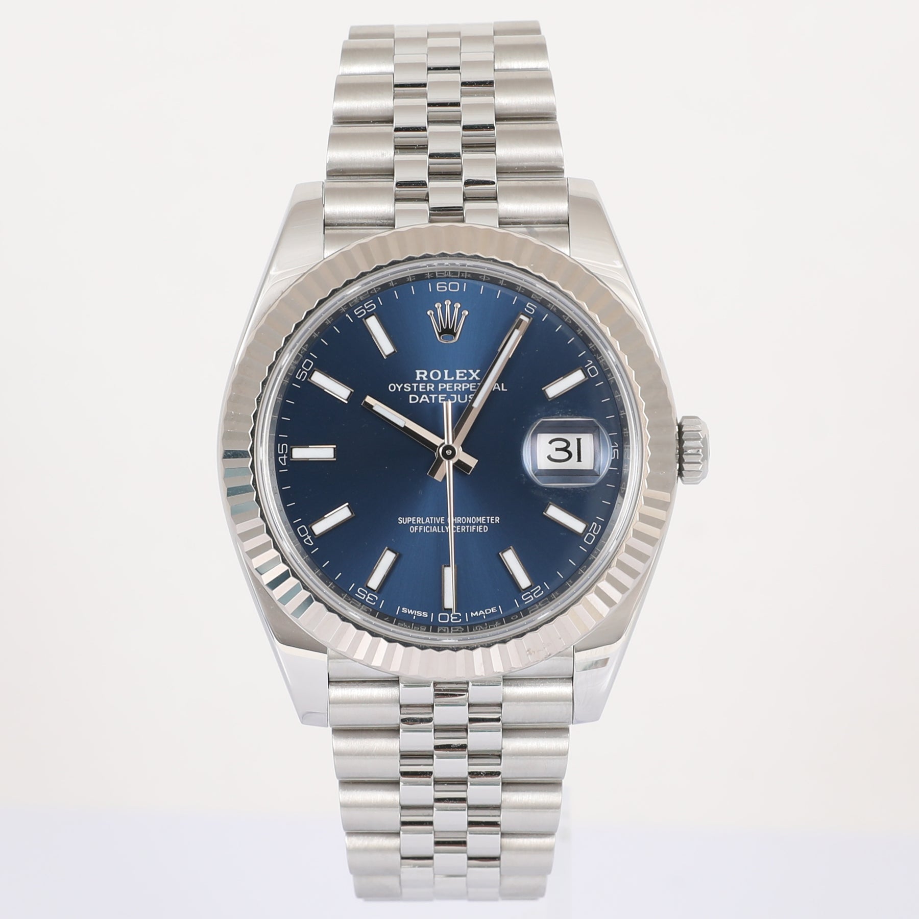 2018 ROLEX 126334 Datejust 41mm Blue Dial with Box & Papers