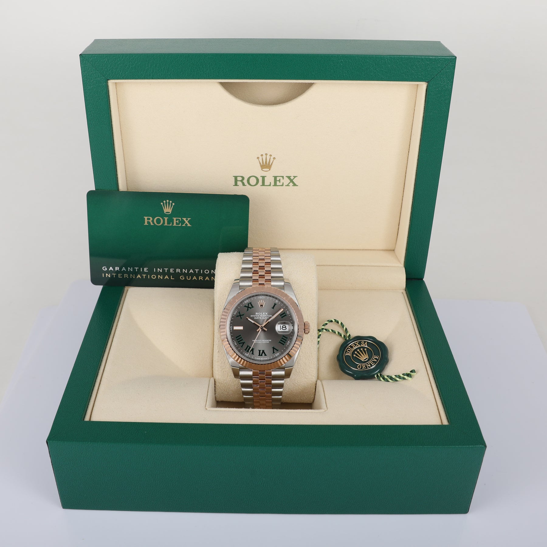 2022 ROLEX 126331 Datejust 41mm Wimbledon Dial with Box & Papers