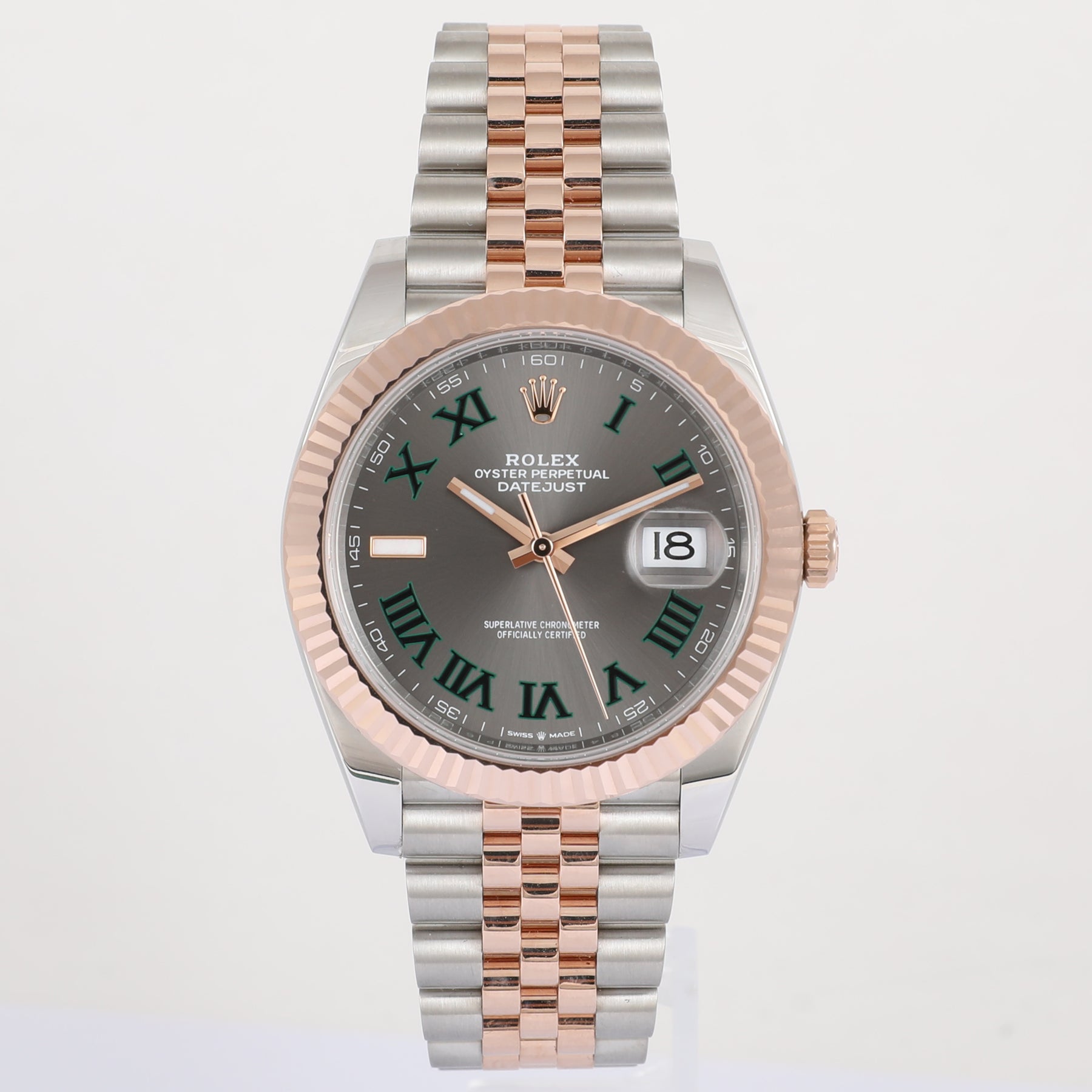 2022 ROLEX 126331 Datejust 41mm Wimbledon Dial with Box & Papers