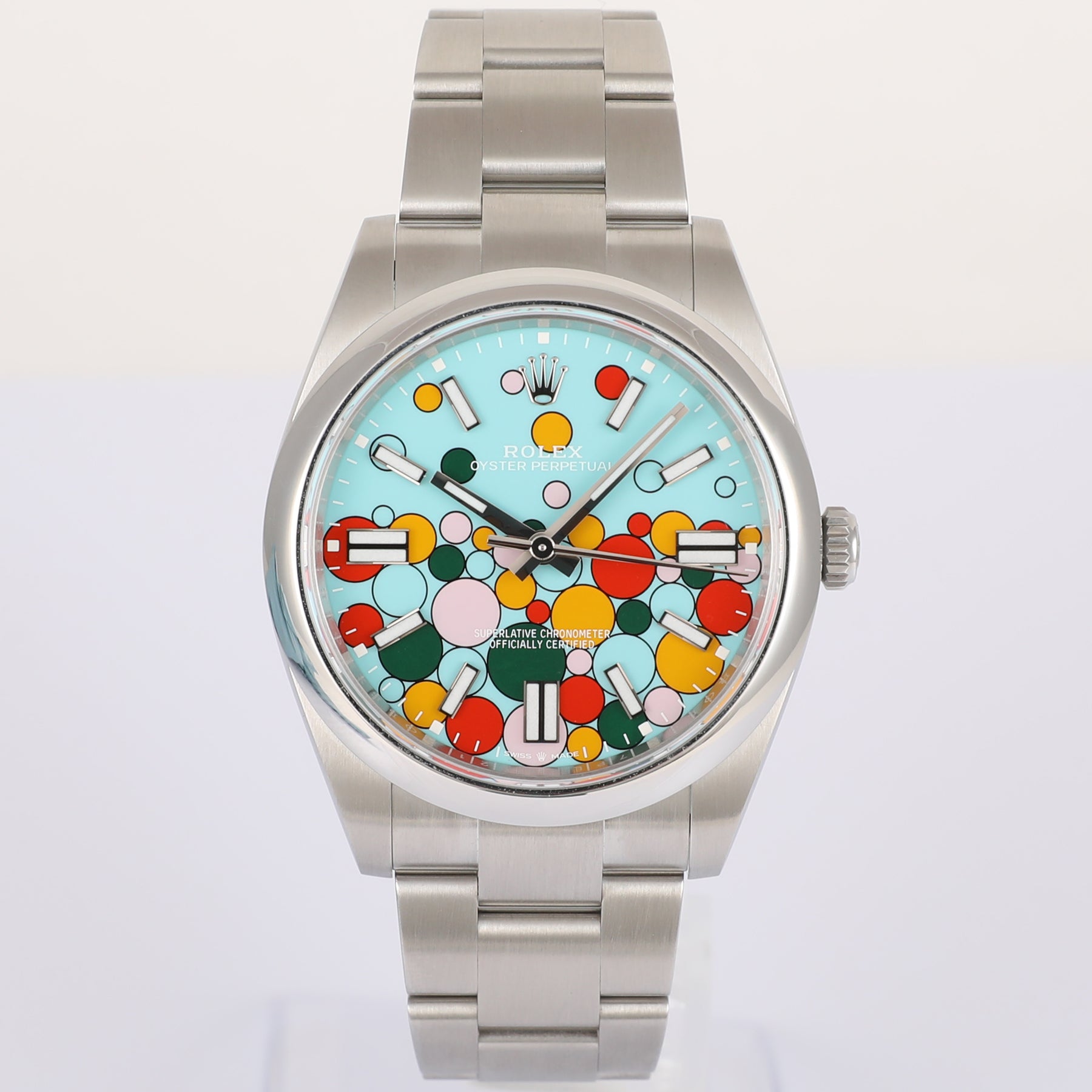 2024 ROLEX 124300 Oyster Perpetual 41mm Celebration Dial with Box & Papers