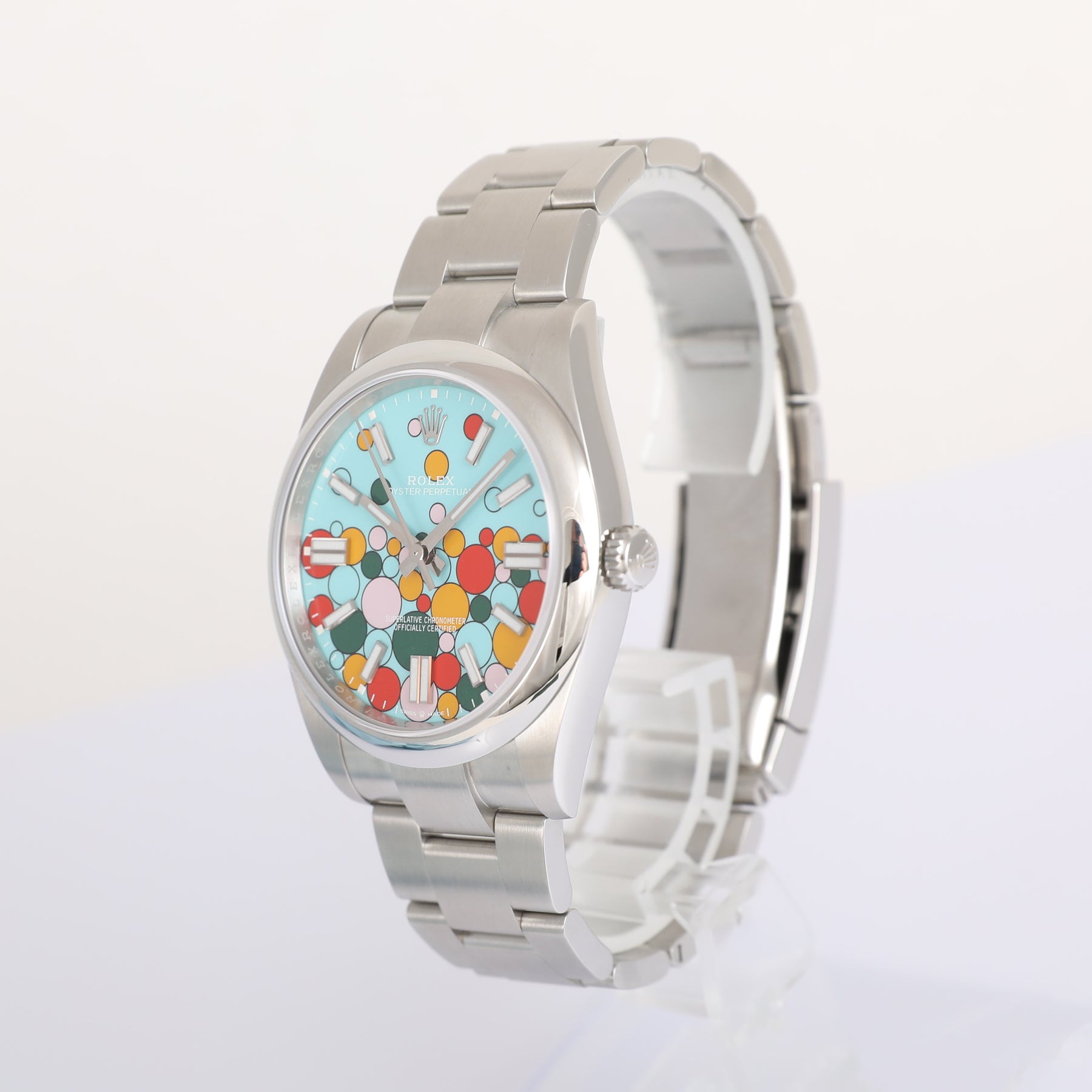 2024 ROLEX 124300 Oyster Perpetual 41mm Celebration Dial with Box & Papers