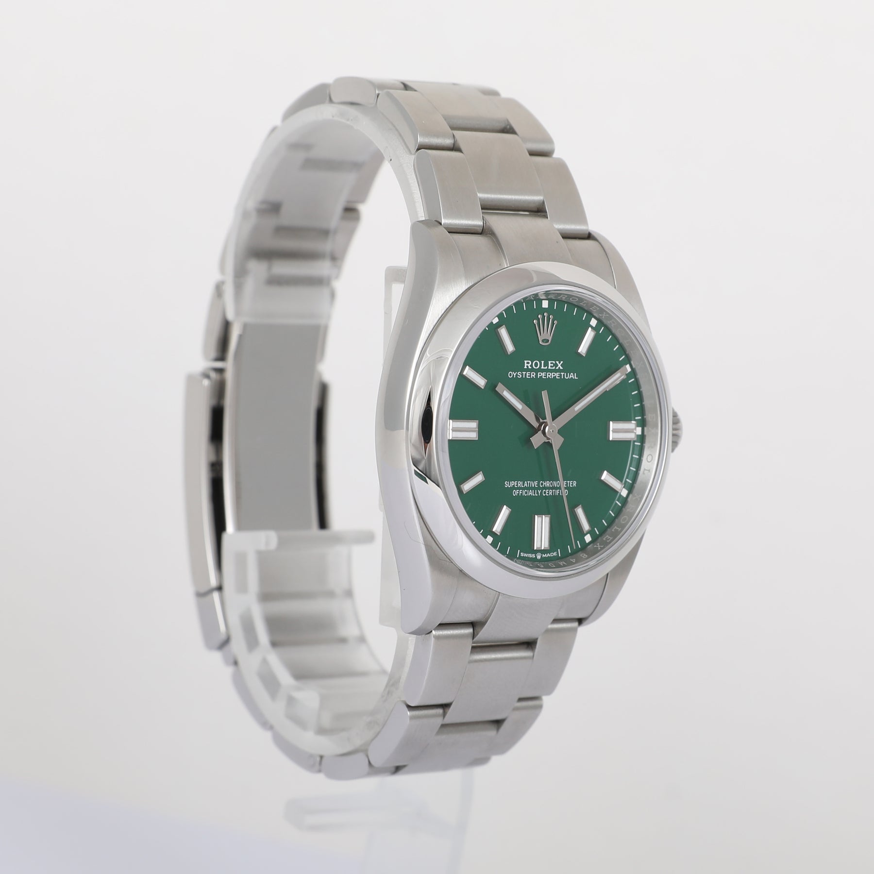 2024 ROLEX 126000 Oyster Perpetual 36mm Green with Box & Papers