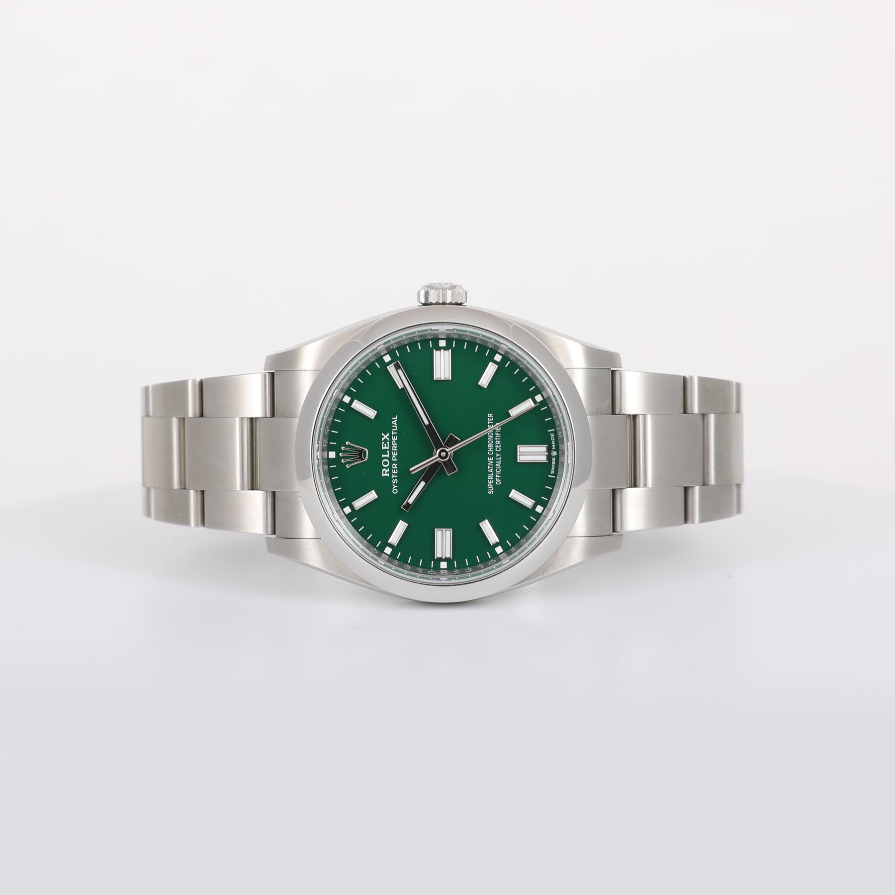 2024 ROLEX 126000 Oyster Perpetual 36mm Green with Box & Papers