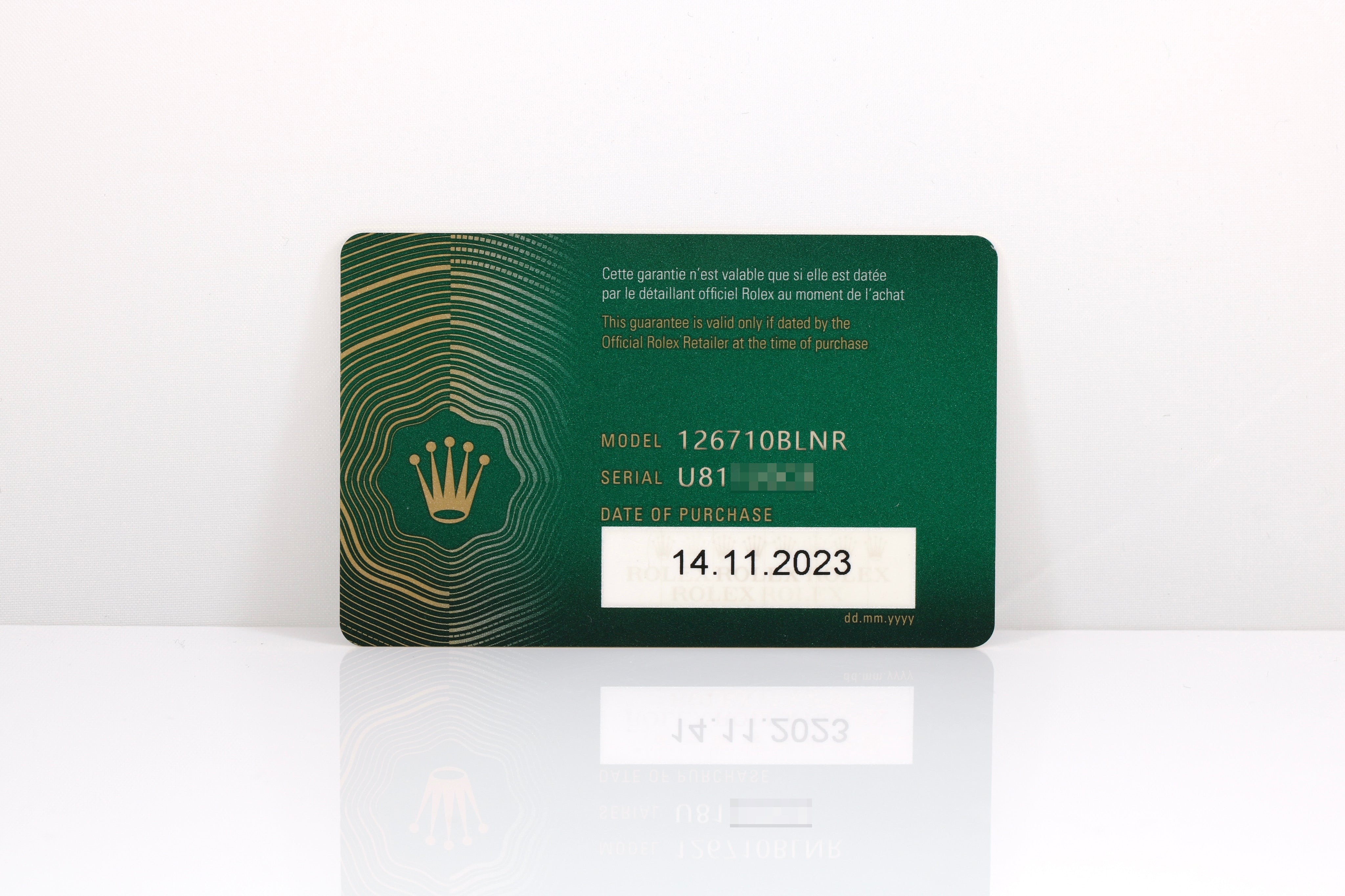 2023 Rolex GMT-MASTER II Jubilee - 126710BLNR (Batgirl)