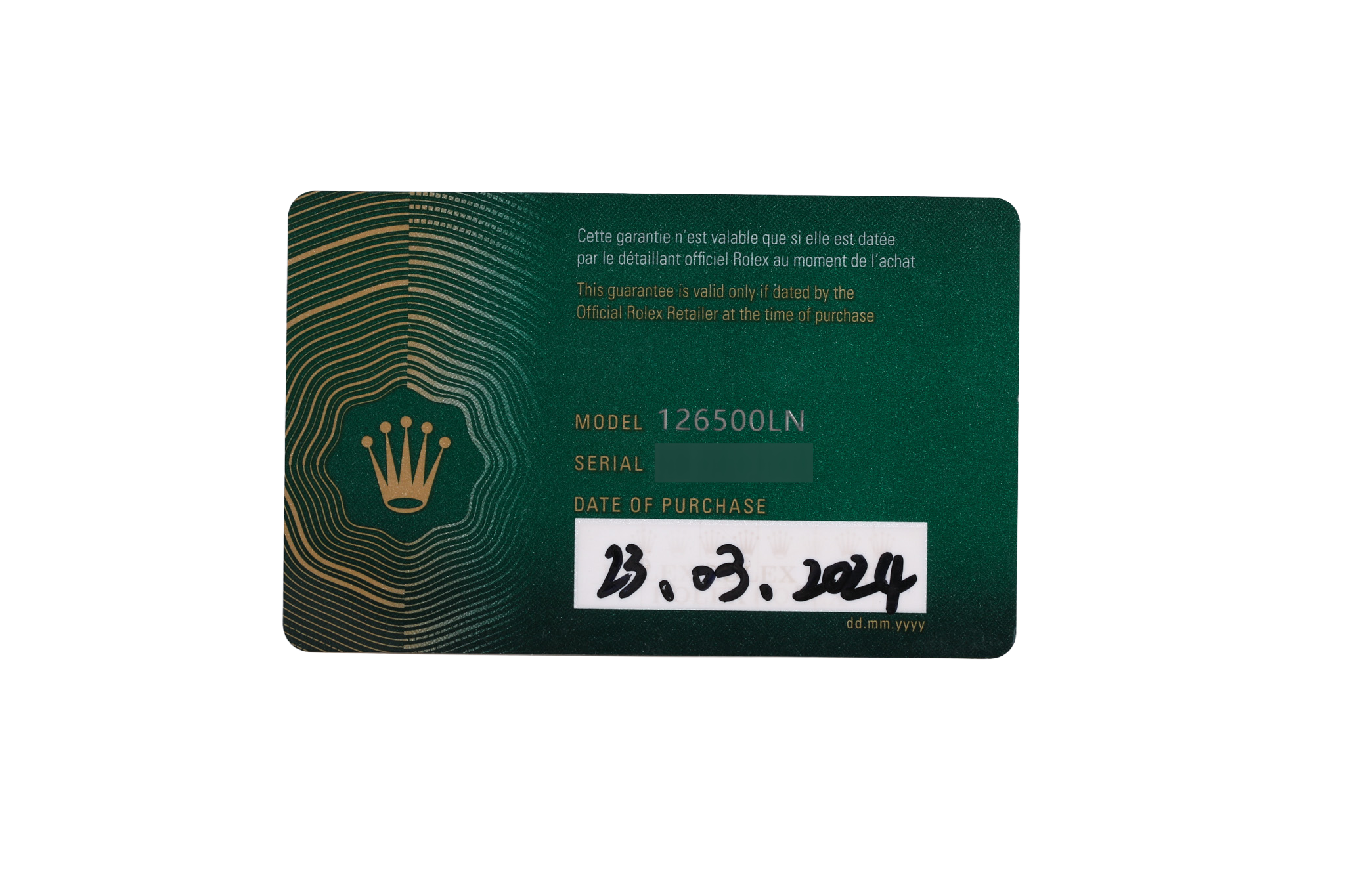 2024 Rolex Daytona 40mm - 126500LN (Panda)