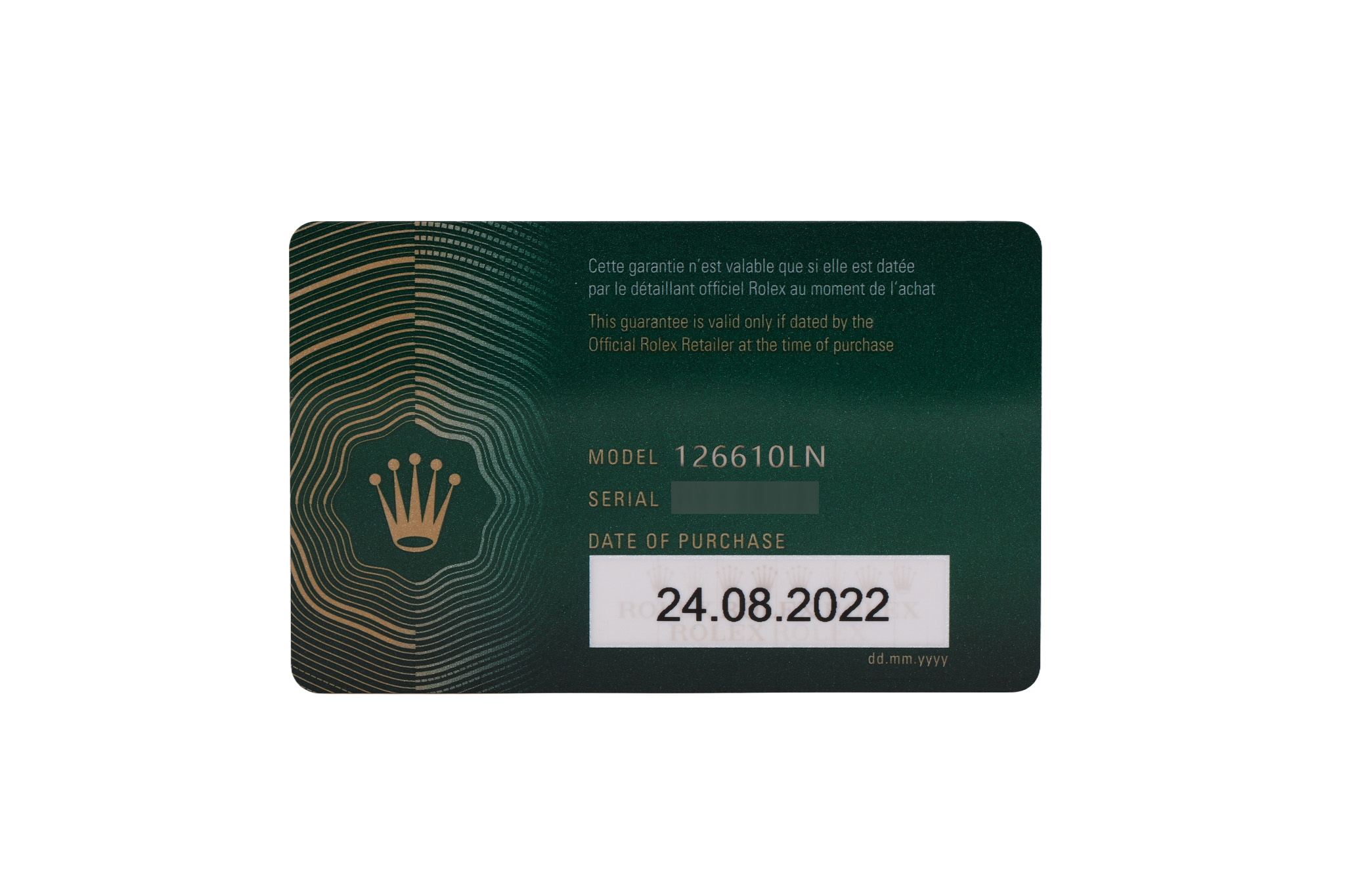 2022 Rolex Submariner Date 41mm - 126610LN