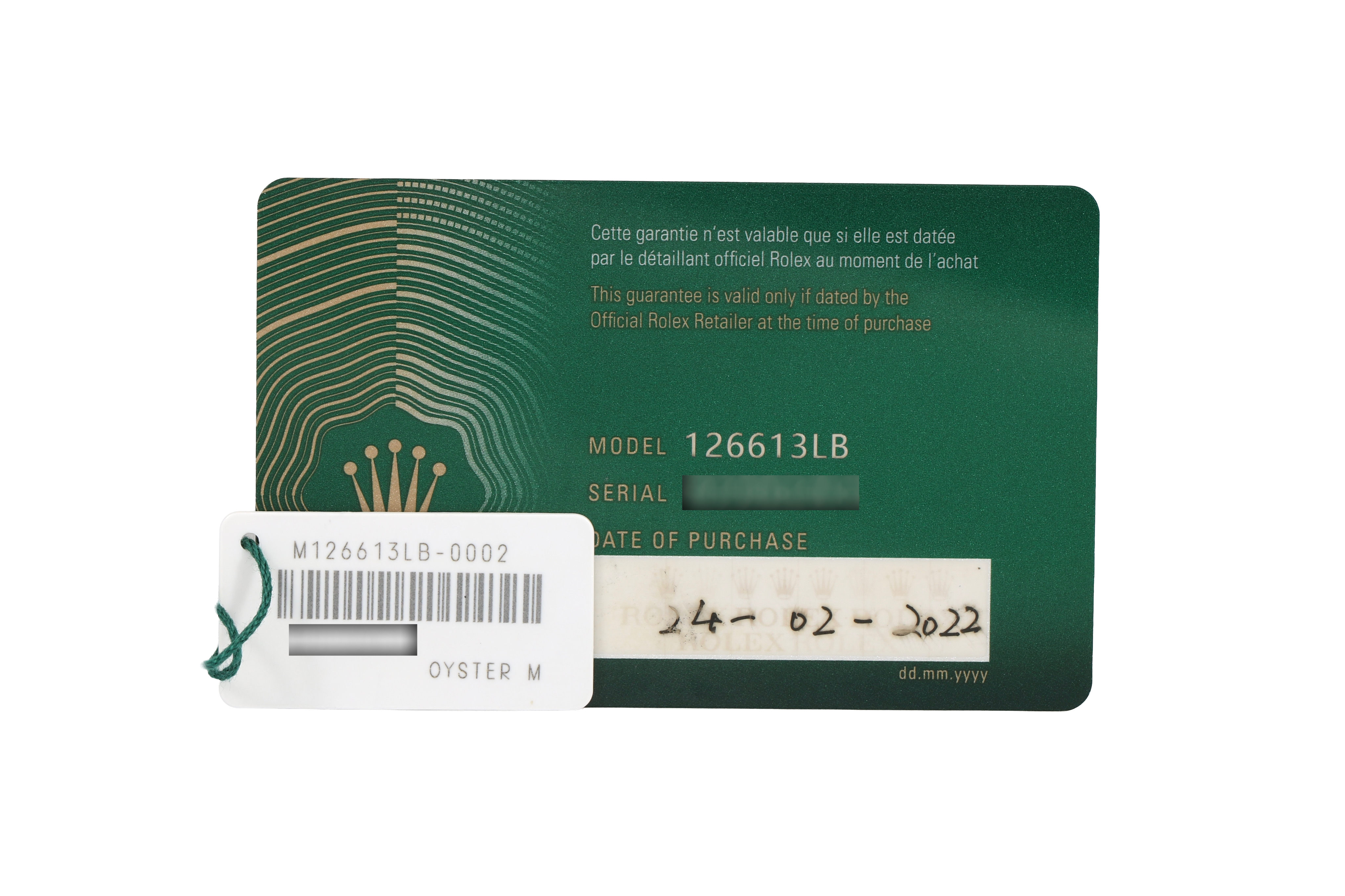 2022 Rolex Submariner Date 41mm - 126613LB (Bluesy)