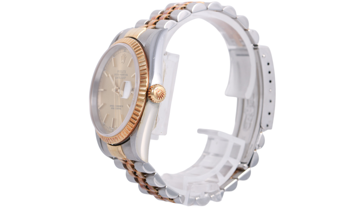 Caseback Stickered 2000 Rolex Datejust 36mm - 16233 (Champagne)