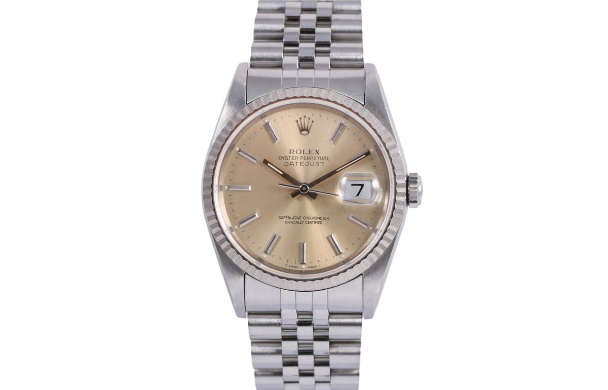 1991 Rolex Datejust 36mm - 16234 (Silver - Patina)