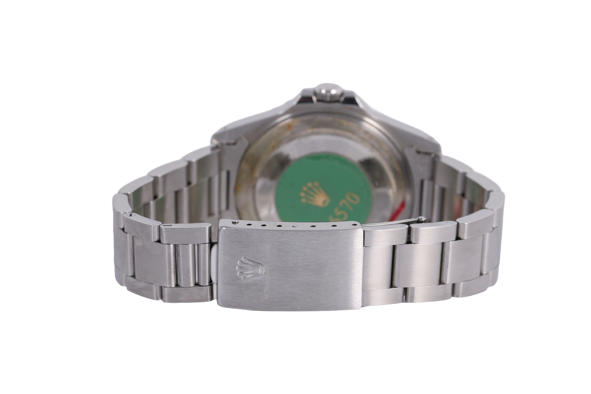 Caseback Stickered 1994 Rolex Explorer II 40mm Patina - 16570 (Black)