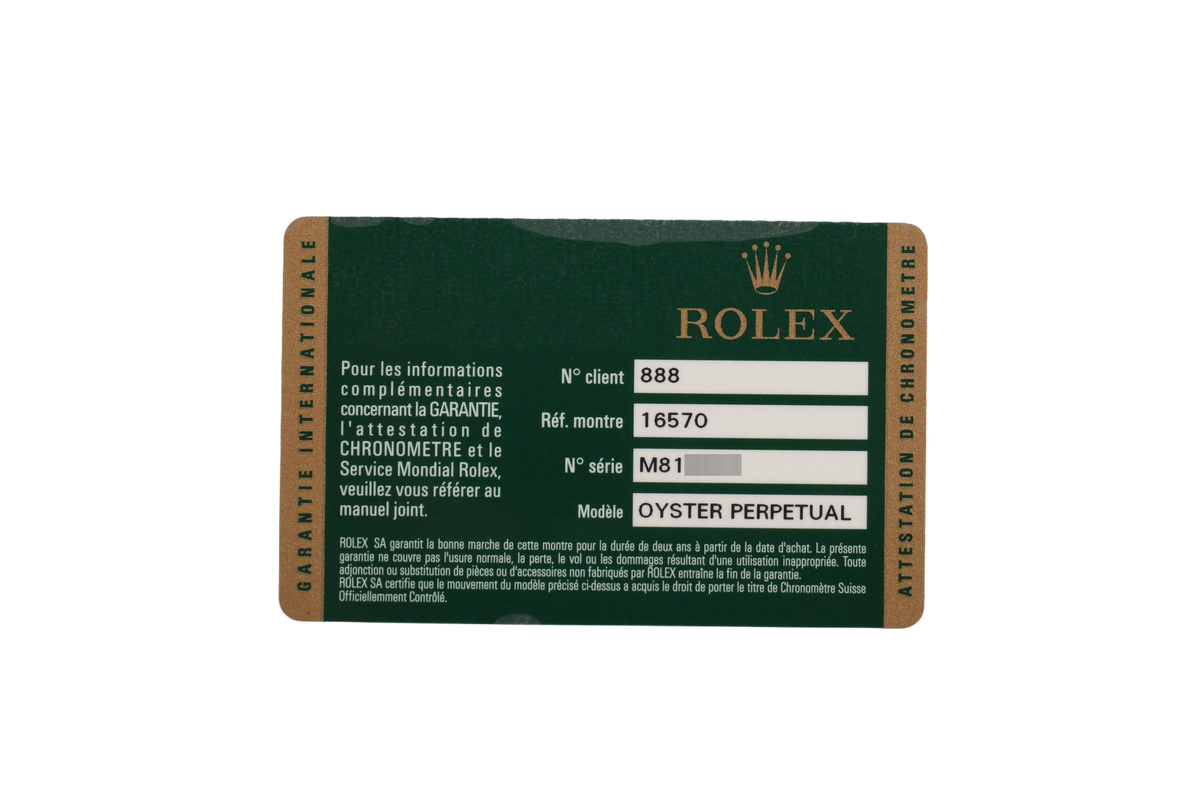 3186 Movement 2007 Rolex Explorer II 40mm Inner Bezel Engraved & Solid End Links - 16570 (Polar)