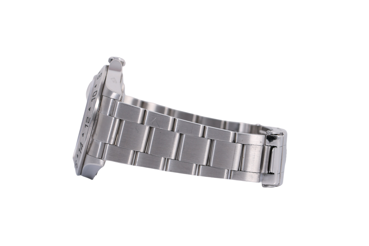 3186 Movement 2007 Rolex Explorer II 40mm Inner Bezel Engraved & Solid End Links - 16570 (Polar)
