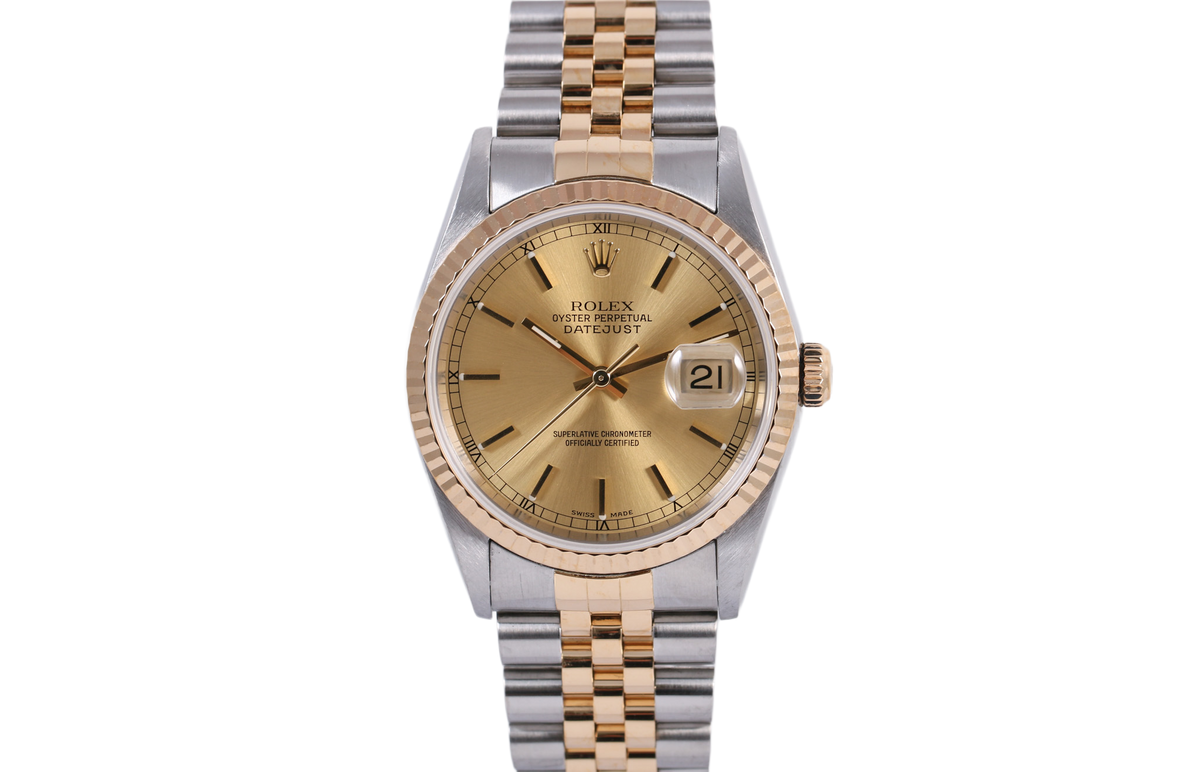 2000 Rolex Datejust 36mm - 16233 (Champagne)