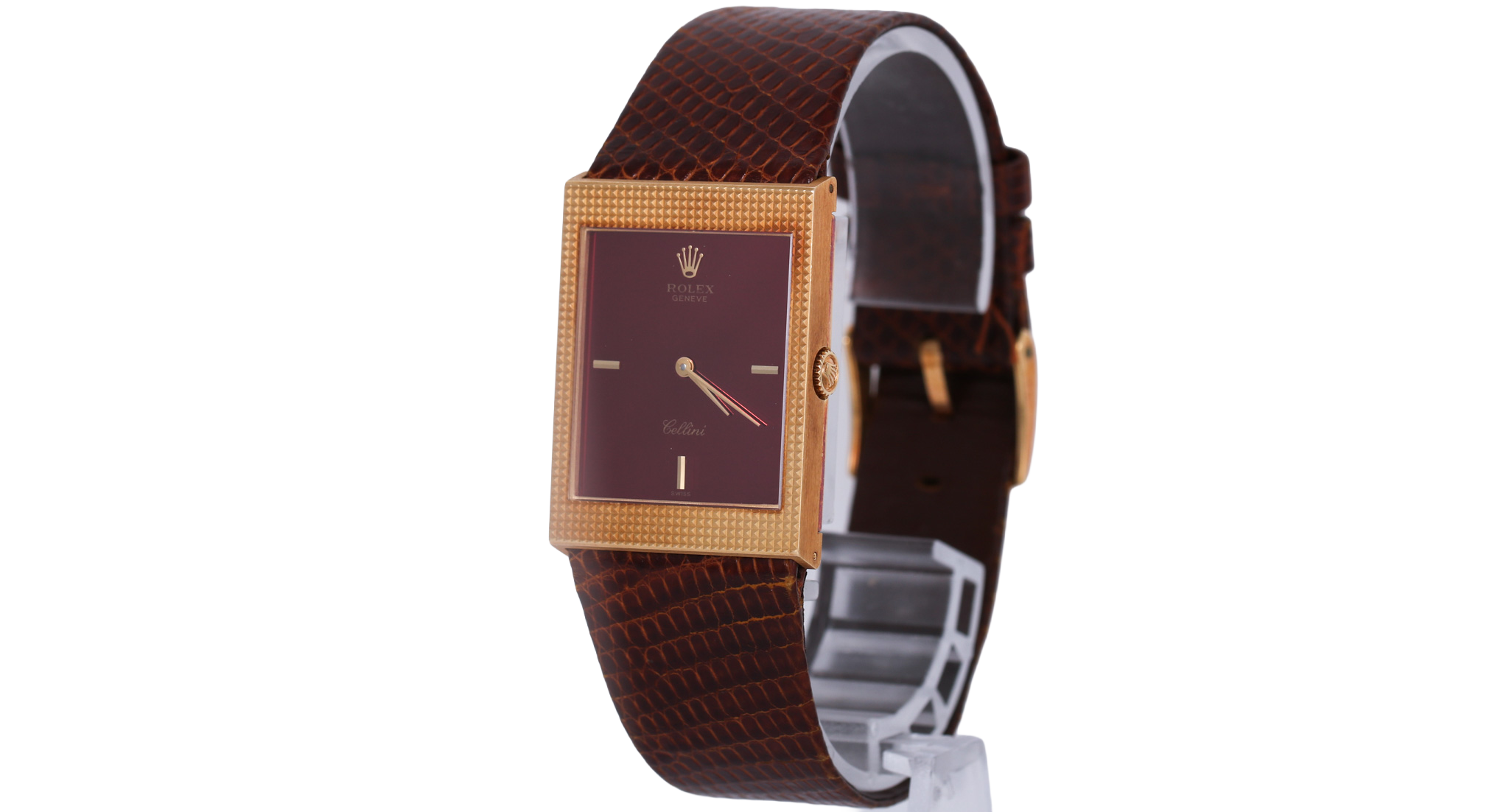 1981 Rolex Cellini 24mm 18K Yellow Gold - 4127/8 (Red Mirror Dial)