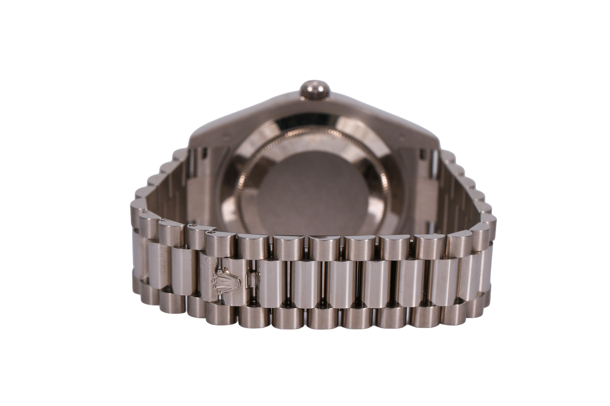 2008 Rolex Daydate 41mm 18K White Gold - 218239 (Blue Wave)