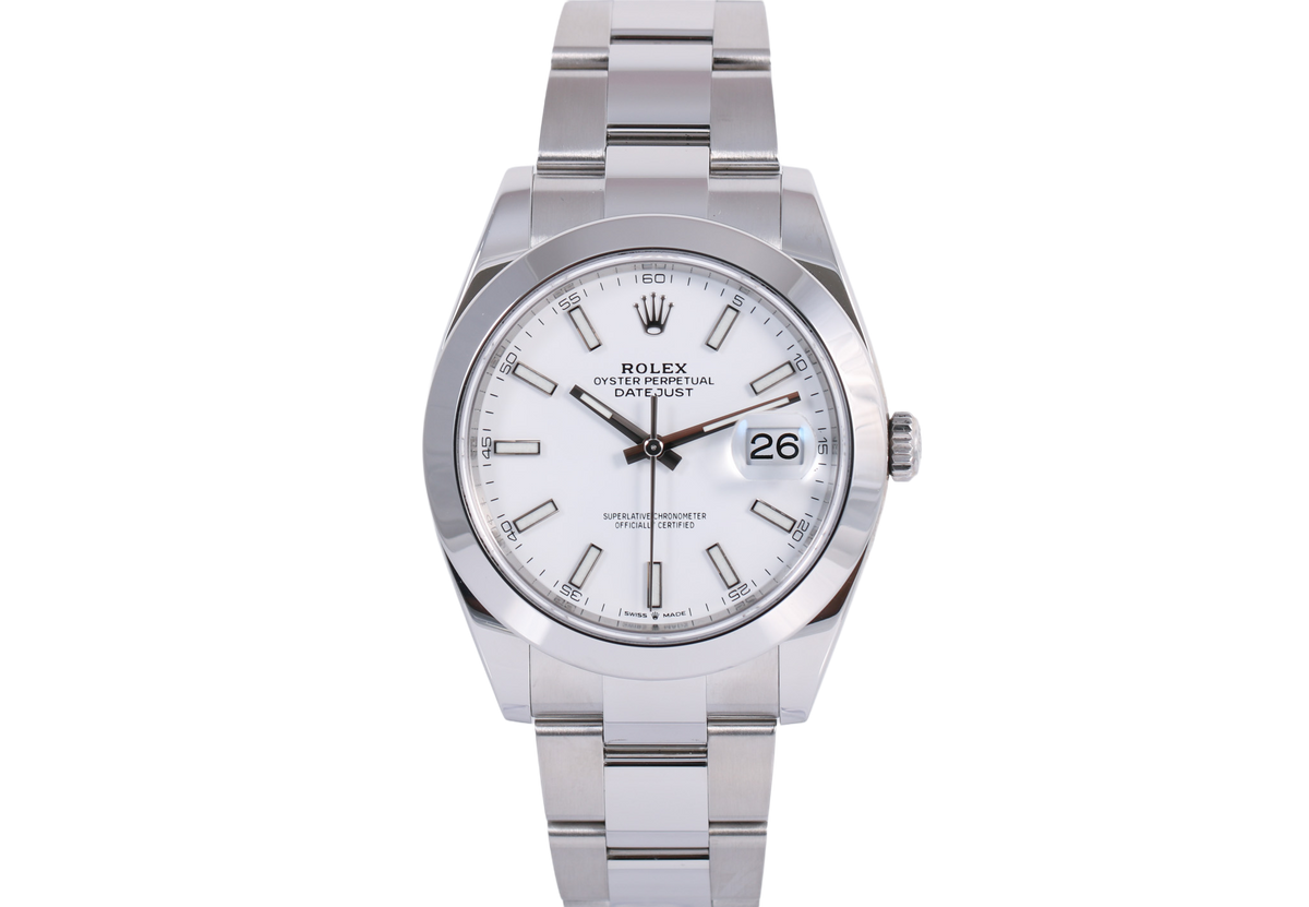 2020 Rolex Datejust 41mm - 126300 (White)
