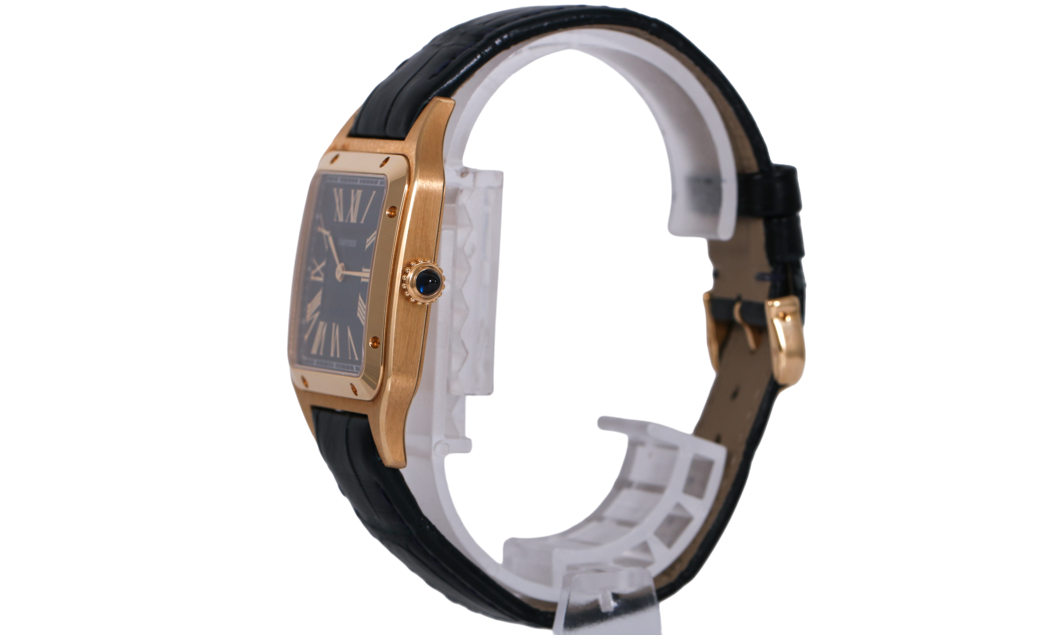 2024 Cartier Santos Dumont 18K YG Large Model 31.4mm - WGSA0077 (Blue)