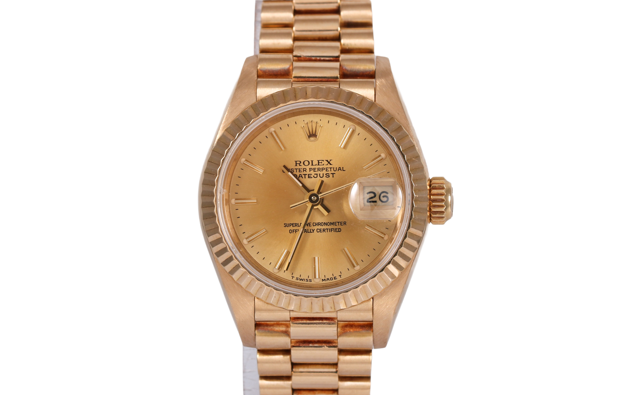 1987 Datejust 26mm 18K Yellow Gold - 69178 (Champagne)