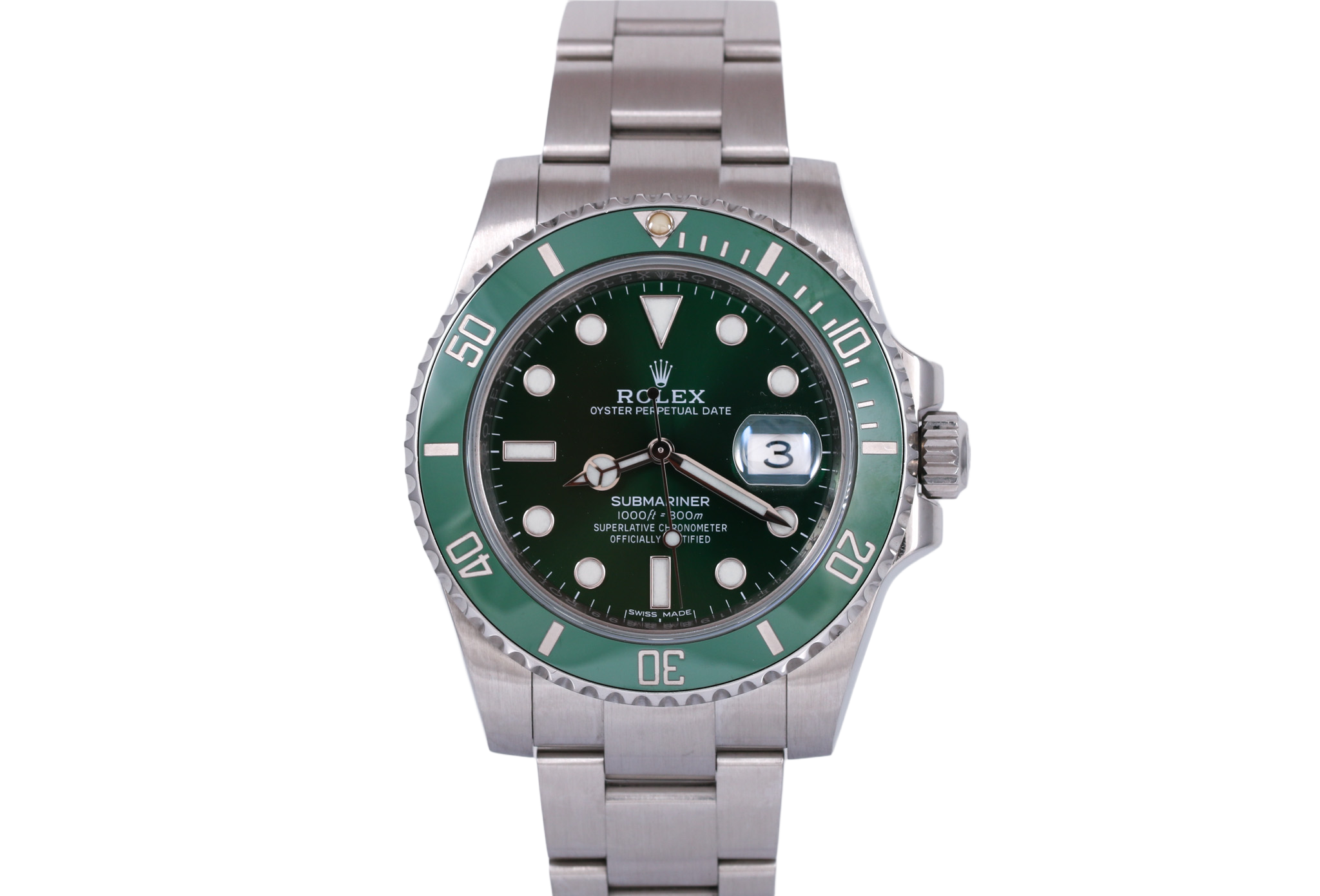 2017 Rolex Green Submariner 40mm - 116610LV (Hulk)