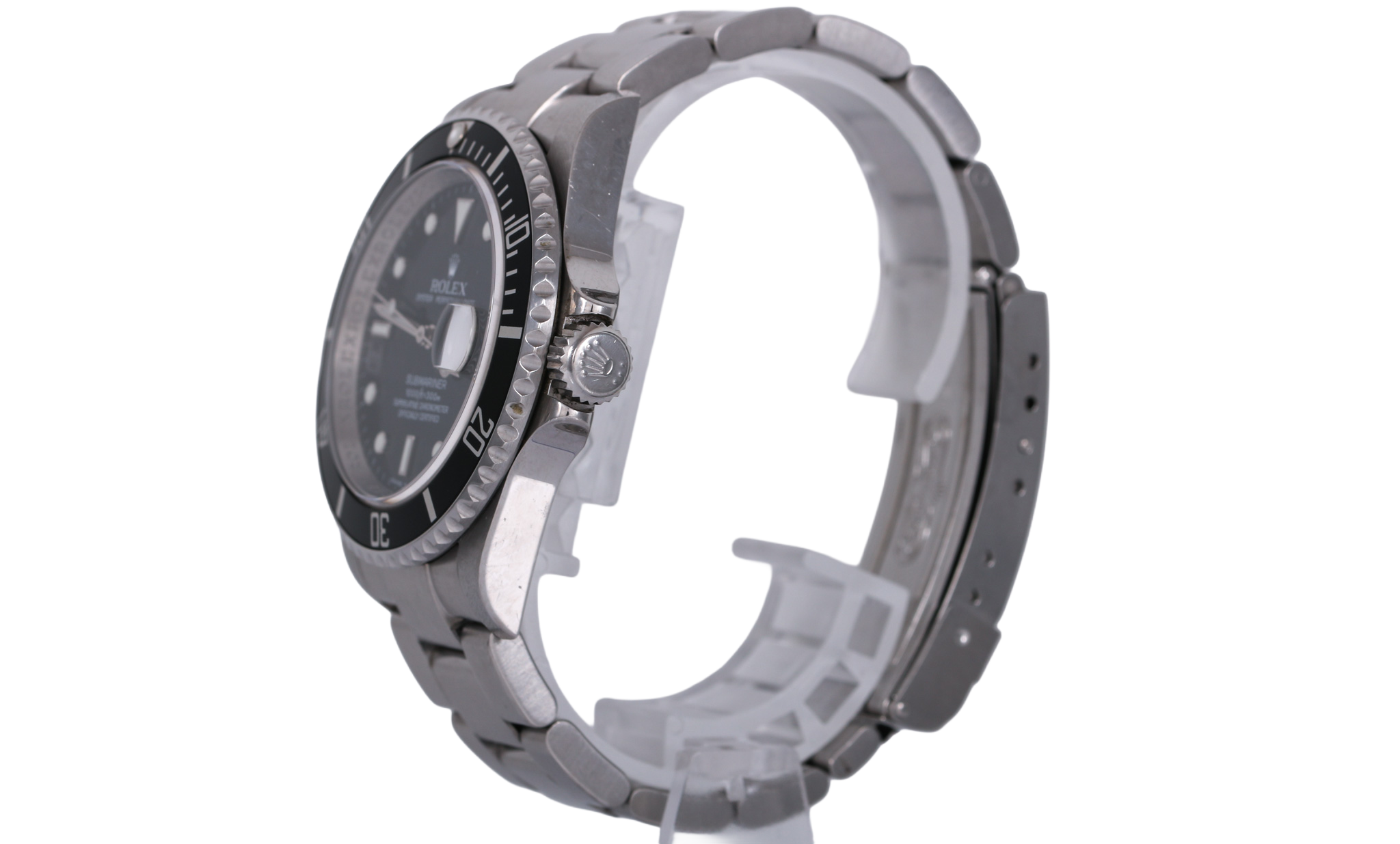 2007 Rolex Submariner Date No Holes Case - 16610 (Inner Bezel Engraved)