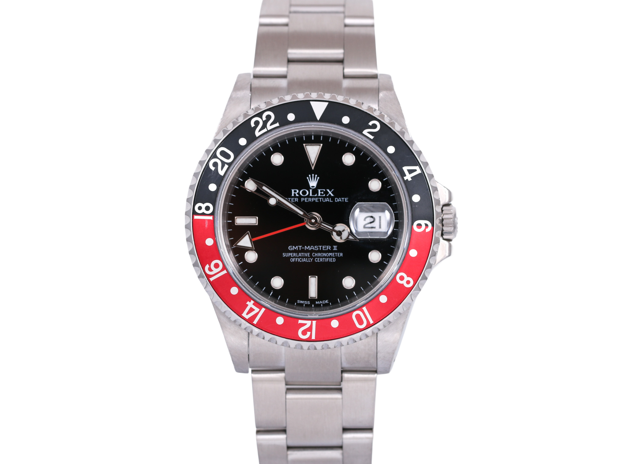 2002 Rolex GMT-Master II Solid End Links - 16710 (Coke)