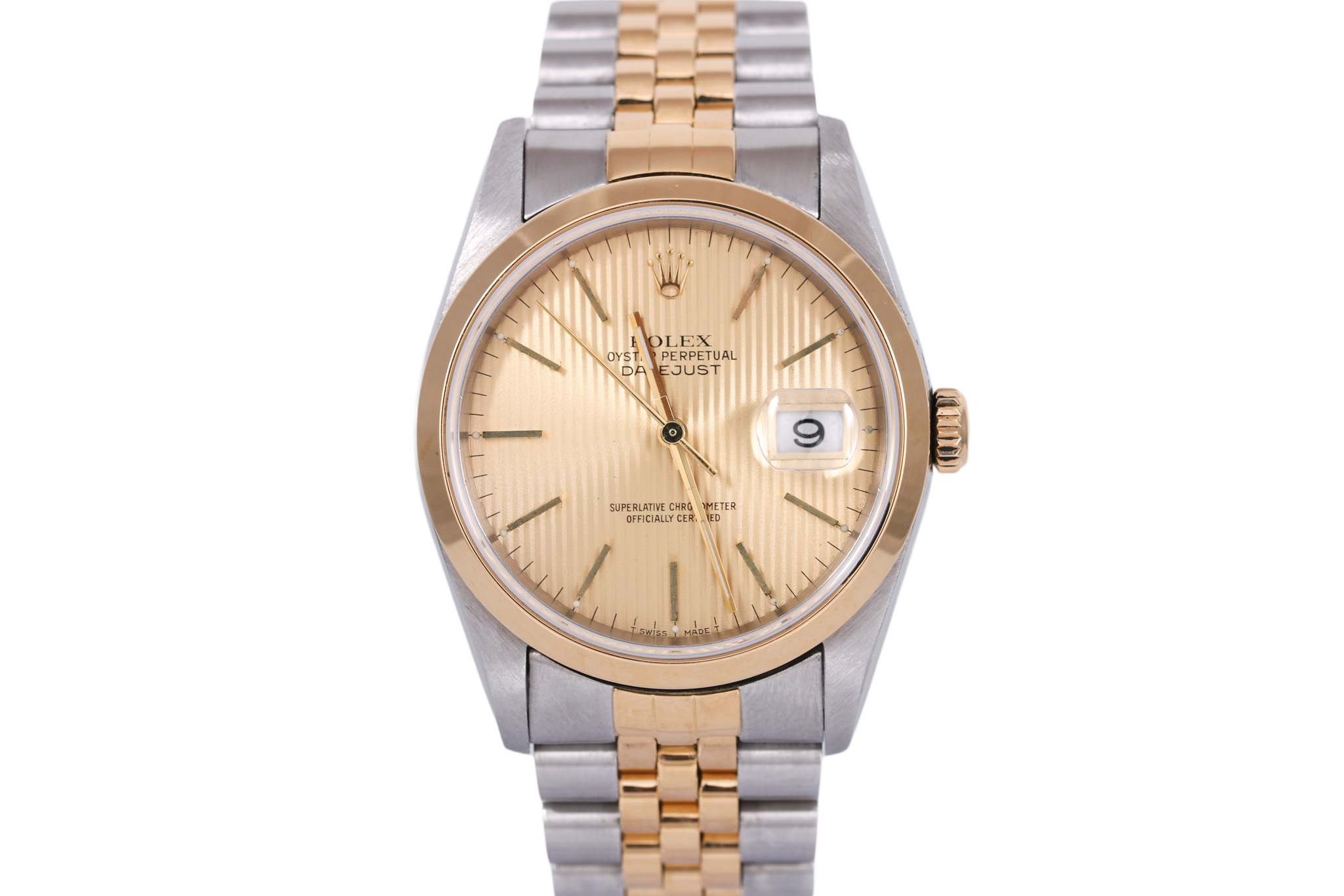 1990 Rolex Datejust 36mm - 16203 (Champagne Tapestry)
