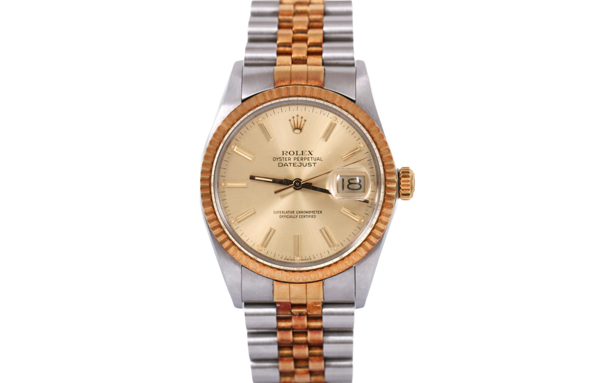 1985 Rolex Datejust 36mm - 16013 (Champagne)