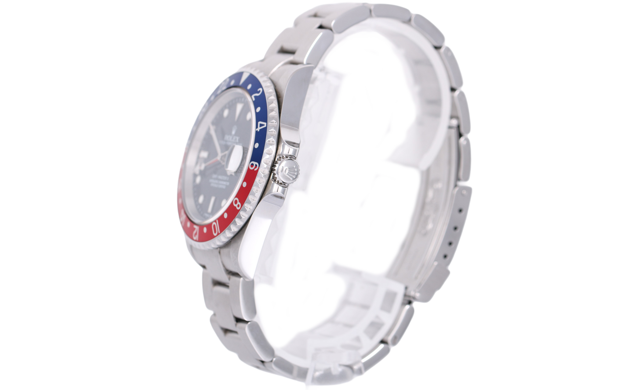 2006 Rolex GMT-Master II 40mm No Holes Case - 16710 (Pepsi)