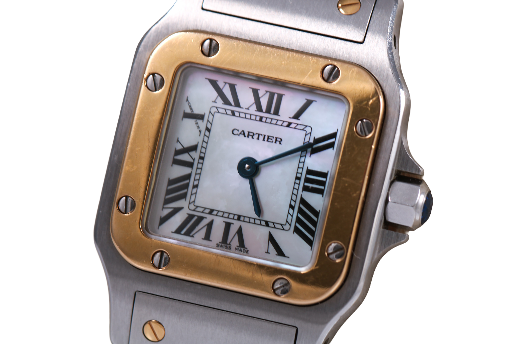 2007 Cartier Santos de Cartier Galbée 24mm - W20103C4 (White MOP)