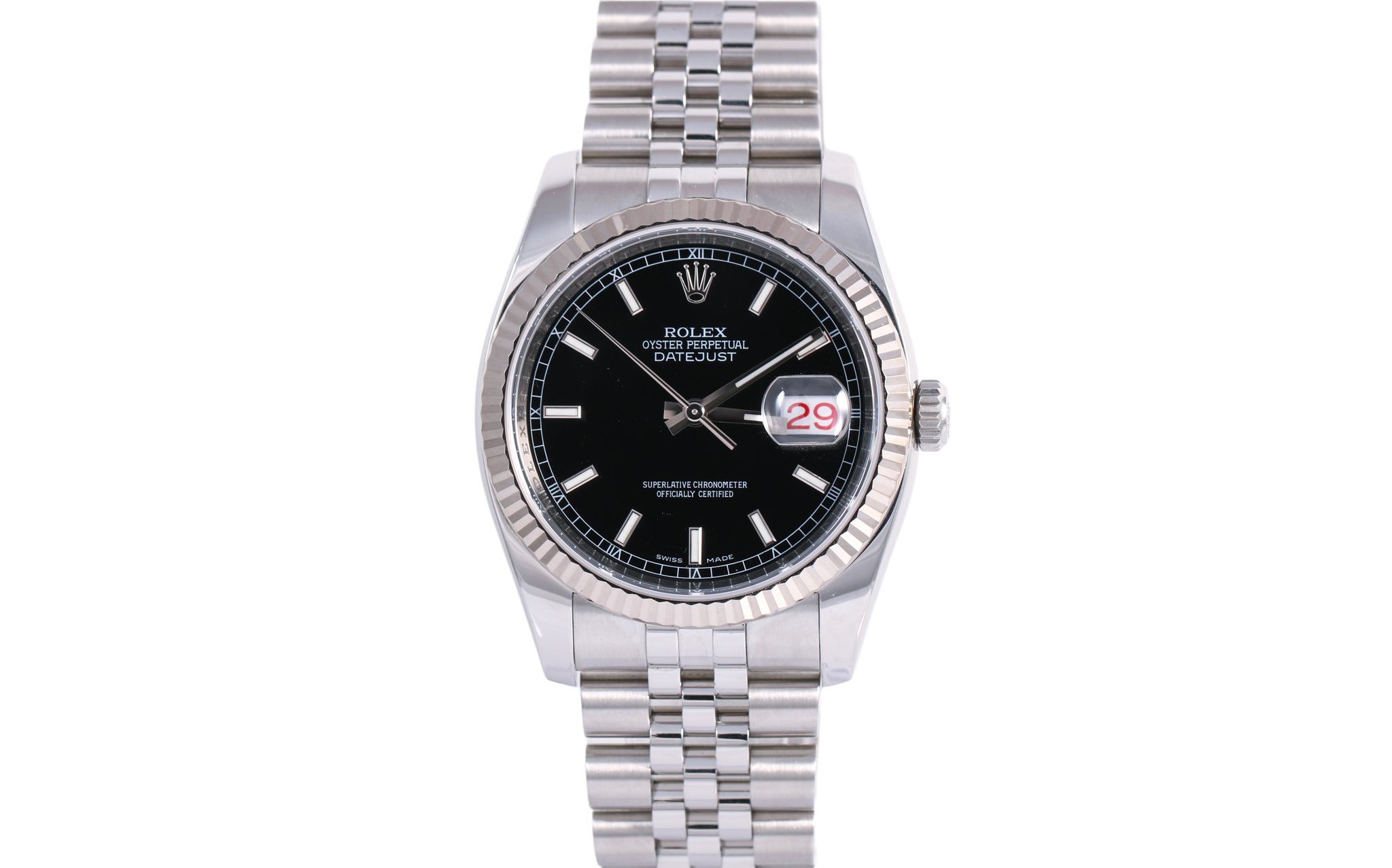 2007 Rolex Datejust 36mm Super Jubilee - 116234 (Black)