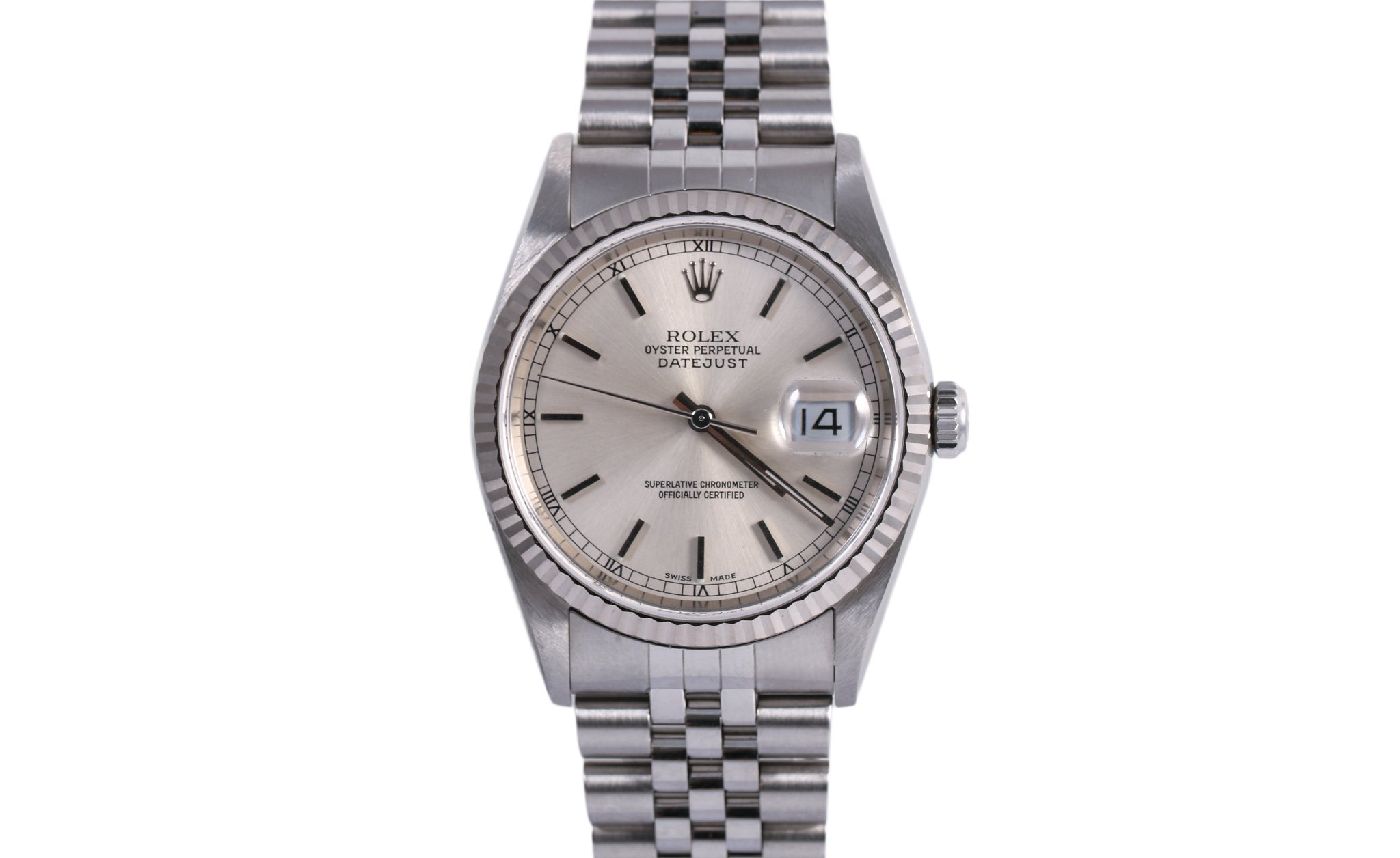 2000 Rolex Datejust 36mm - 16234 (Silver)
