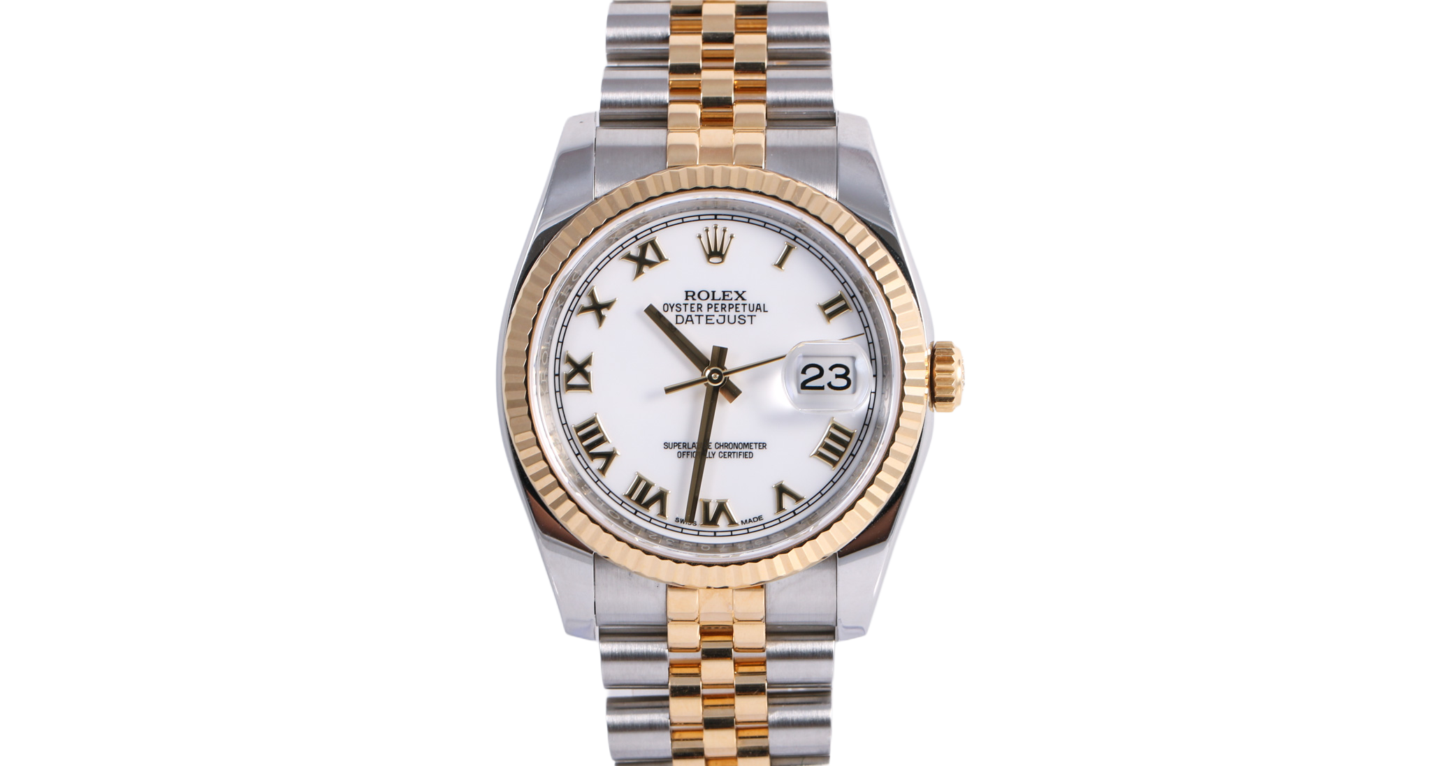 2016 Rolex Datejust 36mm - 116233 (White Roman)