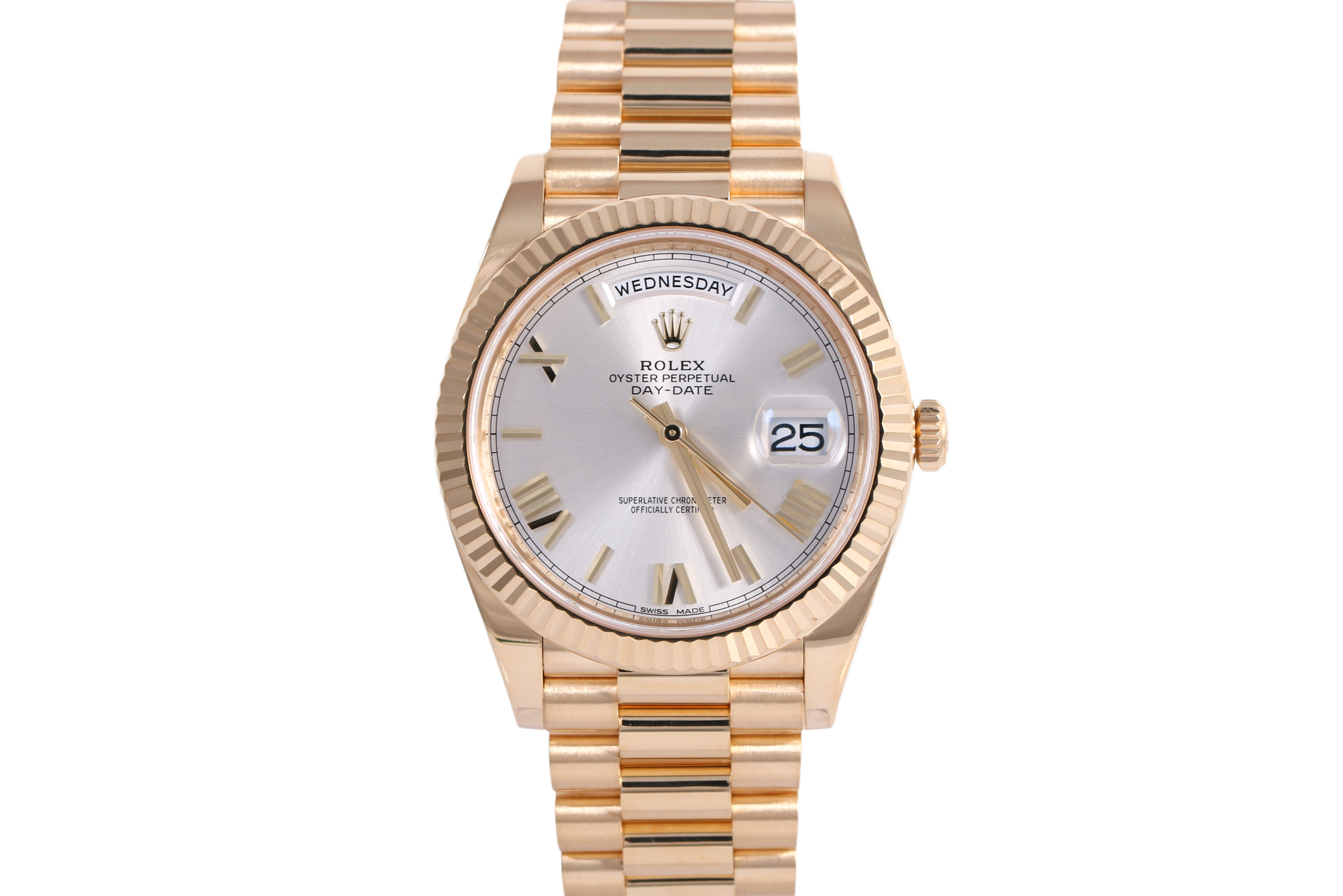 2017 Rolex Day-Date 40mm - 228238 (Silver Roman)